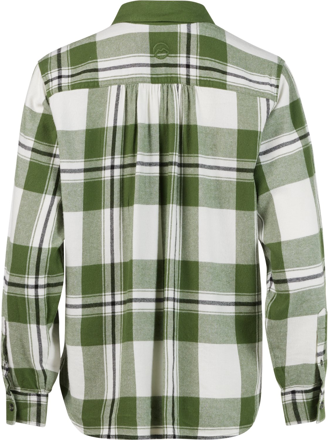 Magellan Outdoors Women's Willow Creek Mixed Media Plaid Long Sleeve Blouse - view number 3