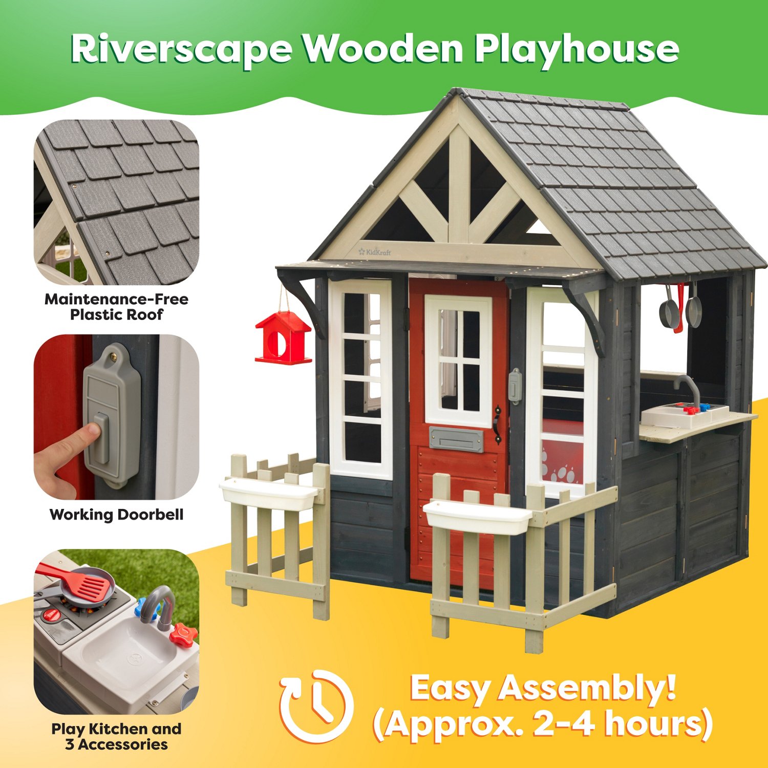 KidKraft Riverscape Wooden Playhouse - view number 3