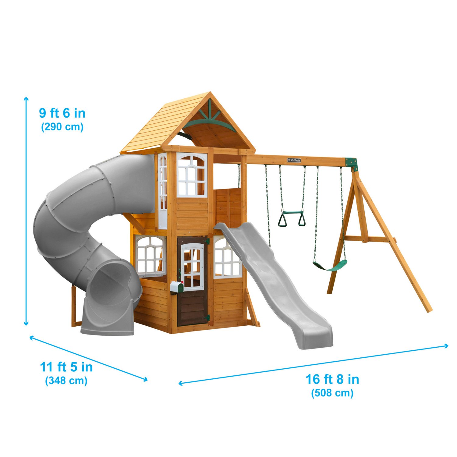 KidKraft Sterling Falls Wooden Swing Set/Playset                                                                                 - view number 2