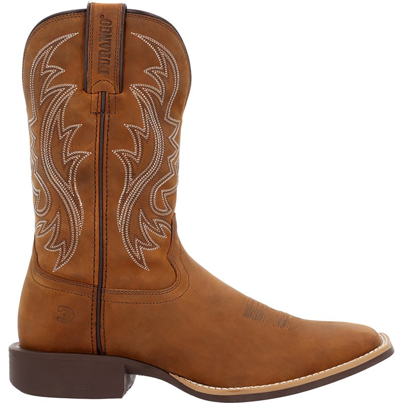 Durango Shyloh Embroidered Square Toe Pull On Cowboy Boots