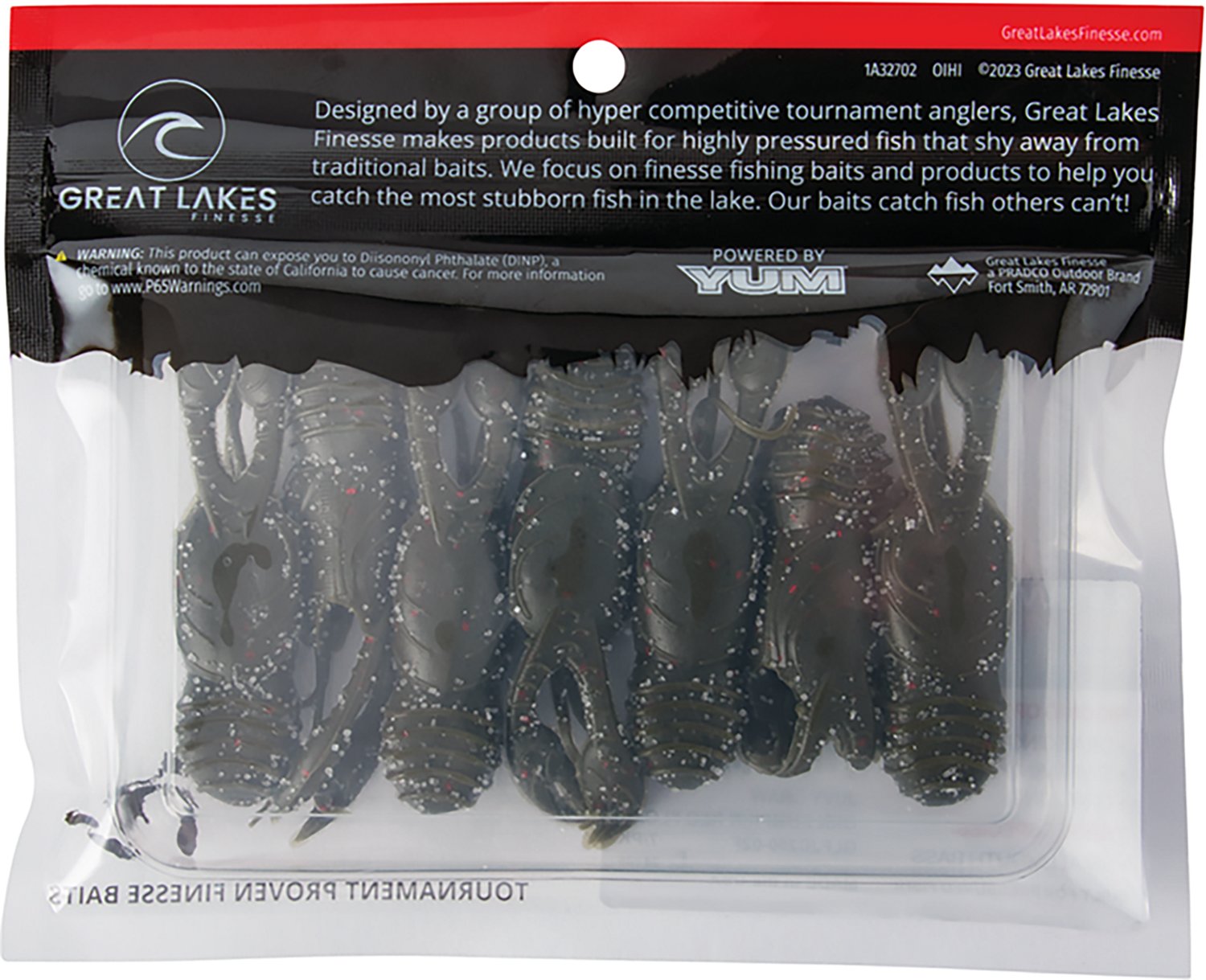 Great Lakes Finesse 2-1/2 in Juvy Craw Tube 7-Pack - view number 4