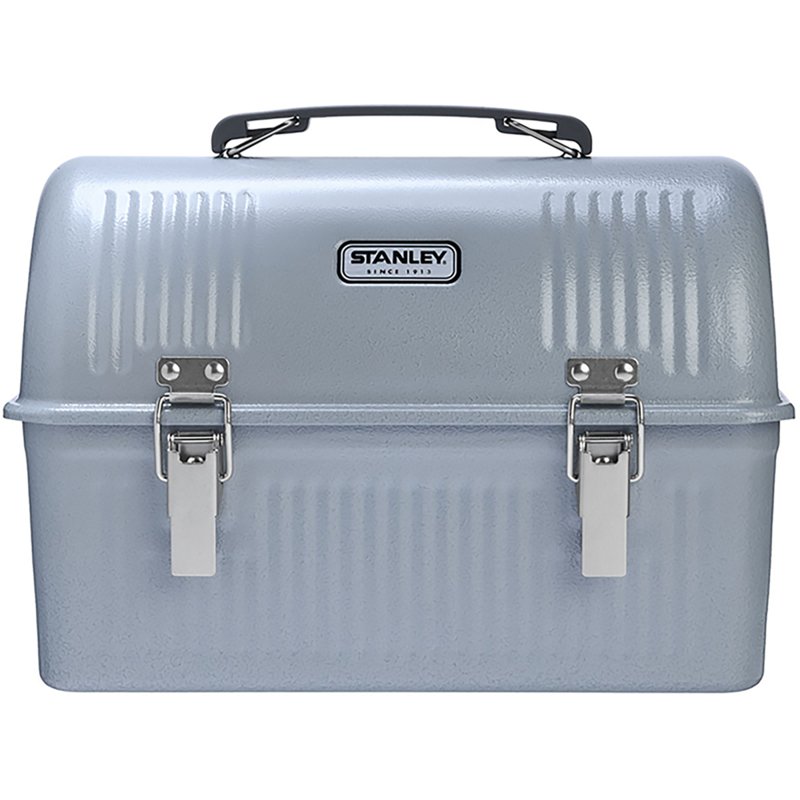 Stanley Classic 10 QT. Metal Lunch Box Hammertone Silver - Thermos/Cups &koozies at Academy Sports