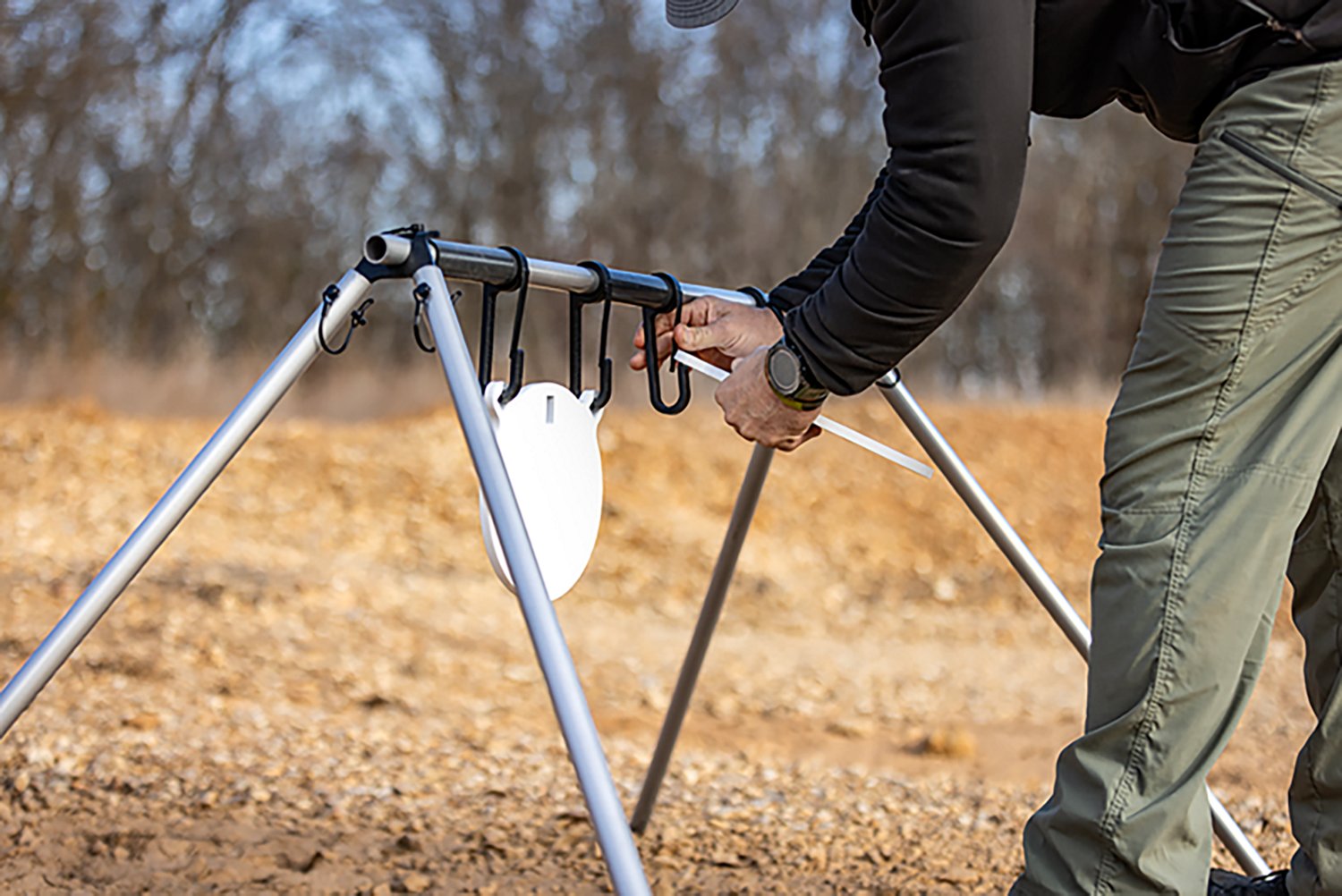 Birchwood Casey AR500 3/8 in 8 in and 10 in Gong Hanger Kit - view number 5