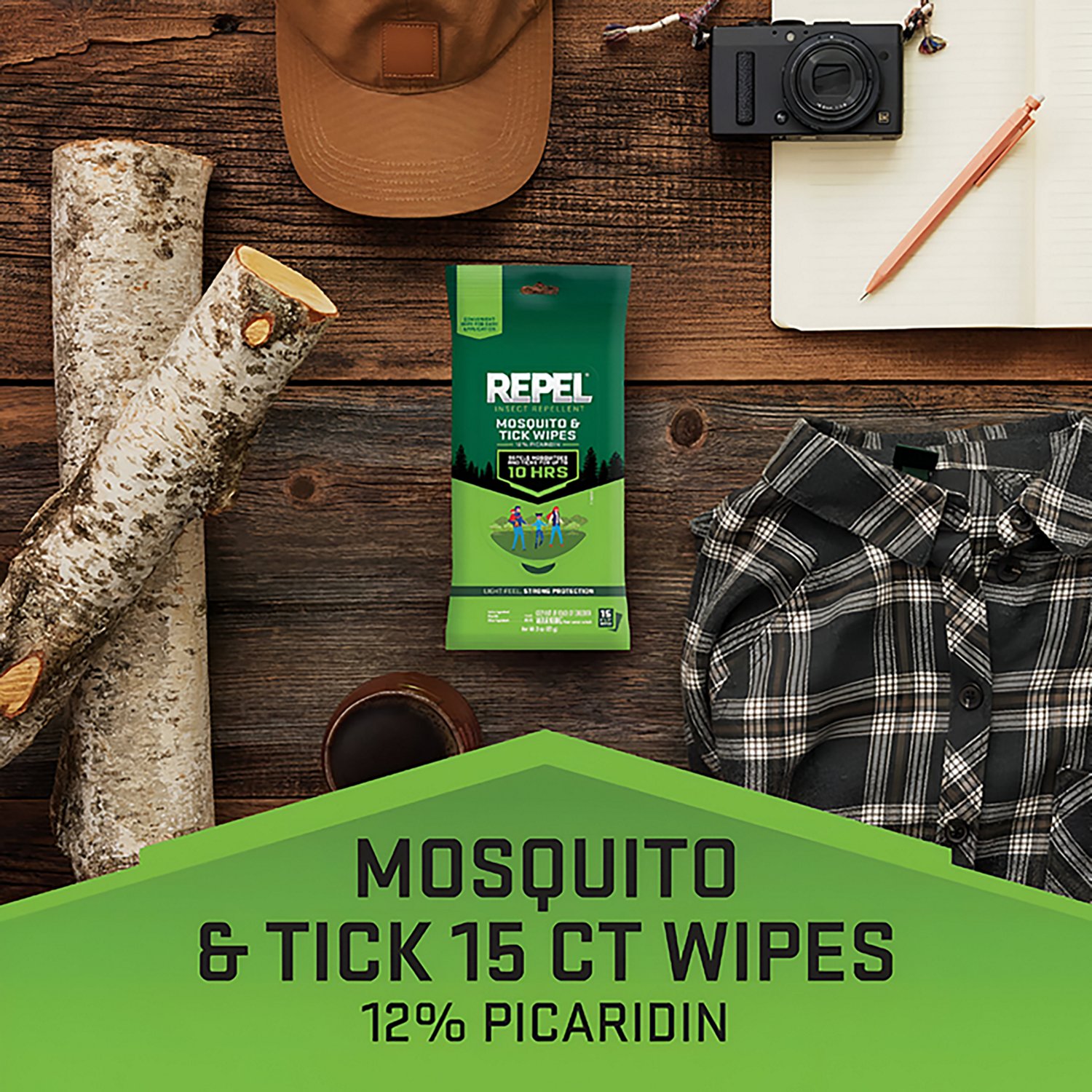Repel Mosquito & Tick Insect Repellent Wipes - view number 3