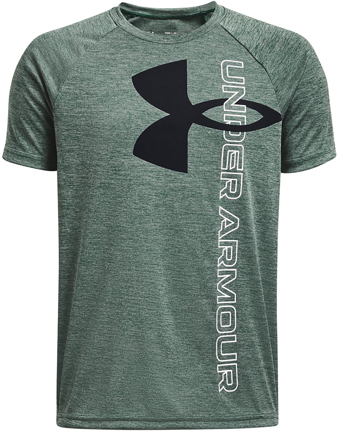 Under Armour Boys' UA Tech™ Split Logo Hybrid Short Sleeve T-shirt - view number 3