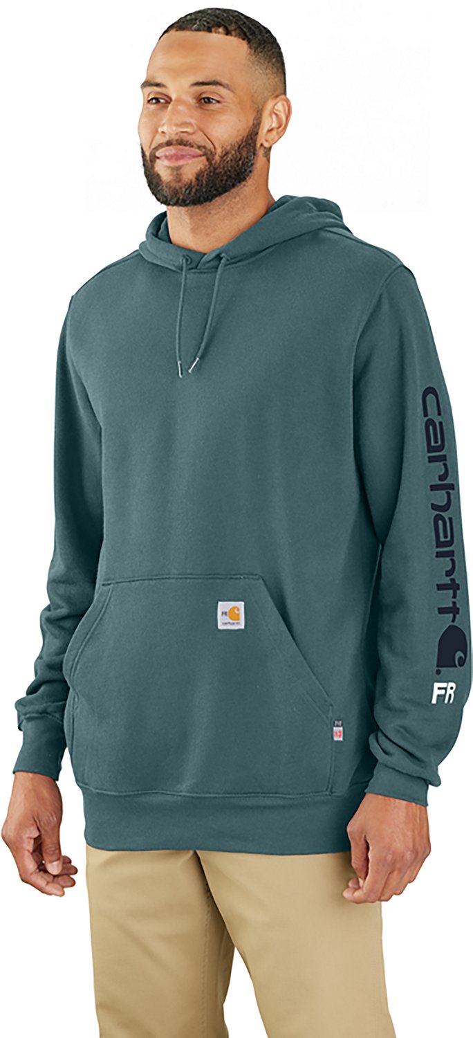 Carhartt Men's Fire-Resistant Force Logo Sleeve Graphic Sweatshirt