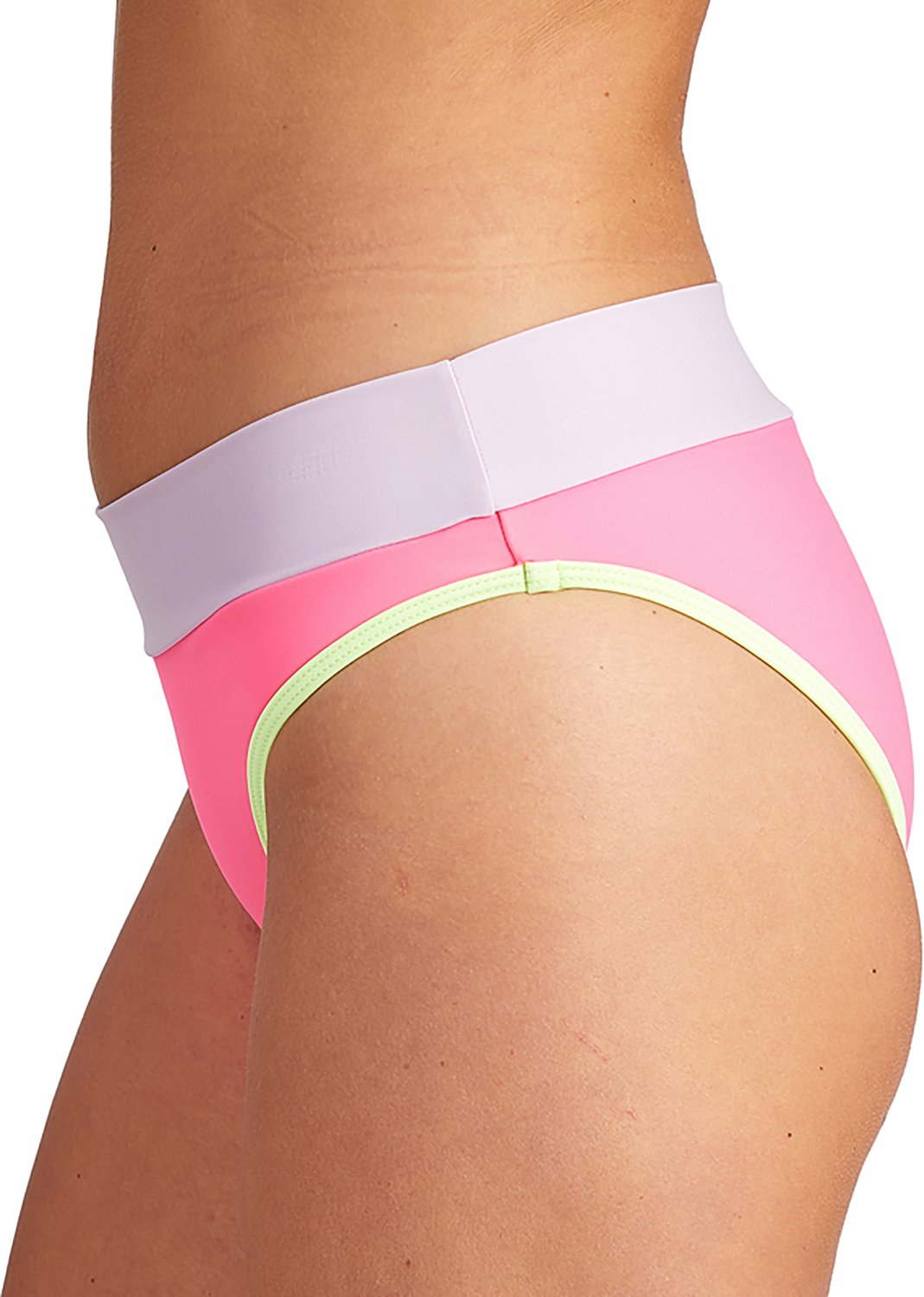 Cyn & Luca Juniors' Val Ribbed Banded High Waisted Swim Bottoms - view number 2