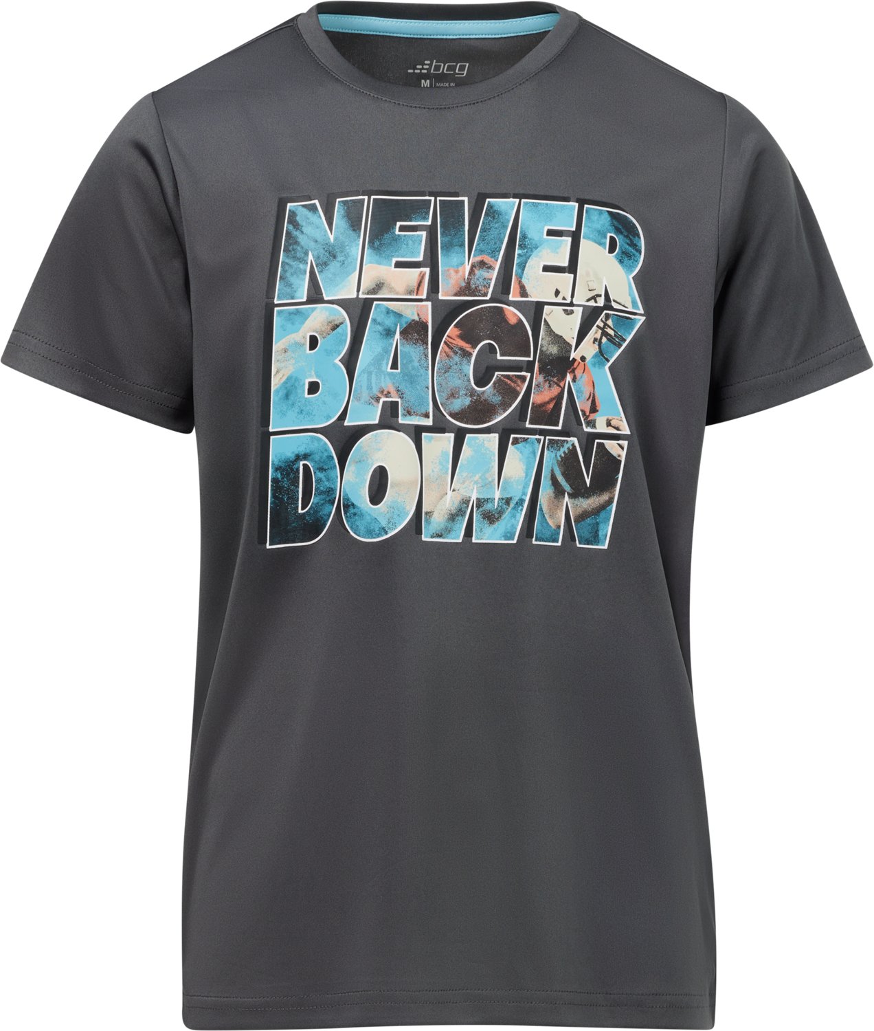 BCG Boys' Never Back Down T-shirt