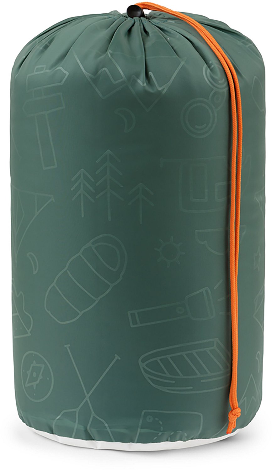 CORE Equipment Kids' Warm Weather 50°F  Rectangle Sleeping Bag - view number 5