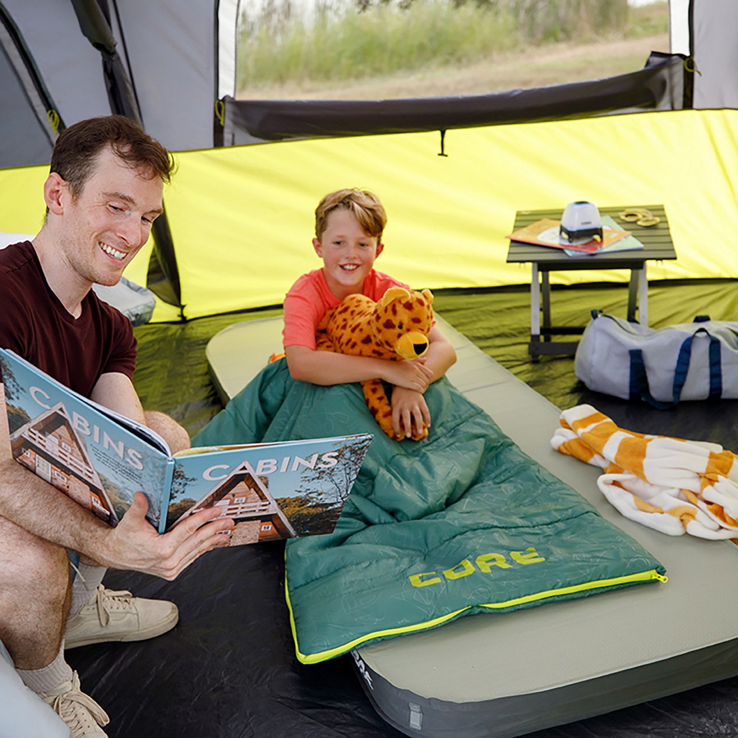 CORE Equipment Kids' Warm Weather 50°F  Rectangle Sleeping Bag - view number 6