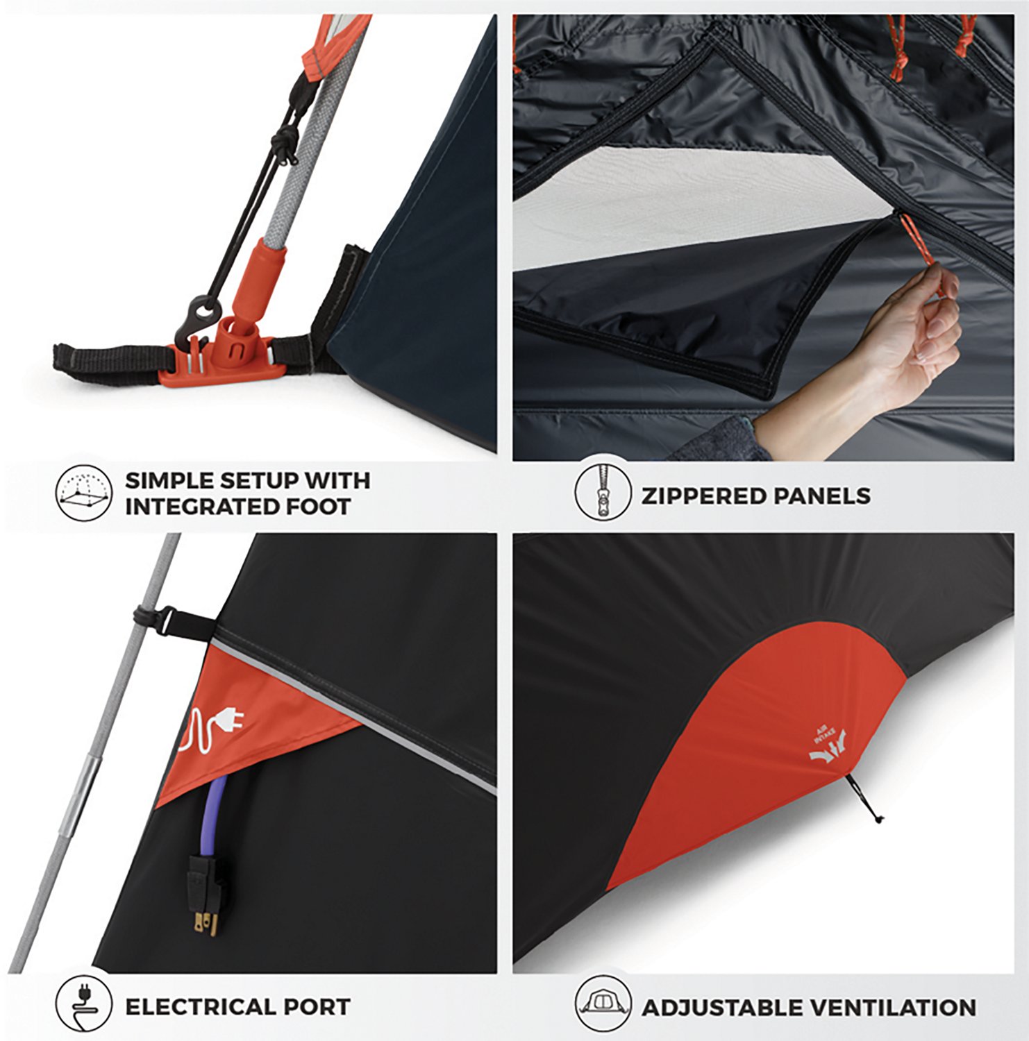 CORE Equipment Blockout 6 Person Dome Tent                                                                                       - view number 4