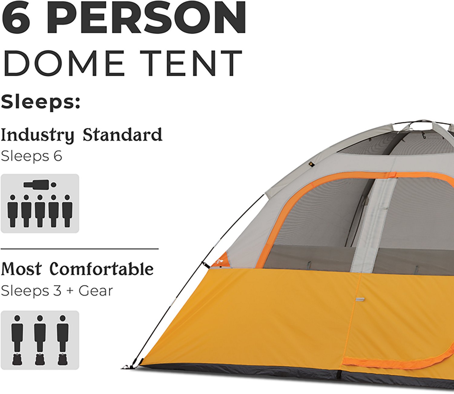 CORE Equipment 6 Person Dome Tent - view number 4