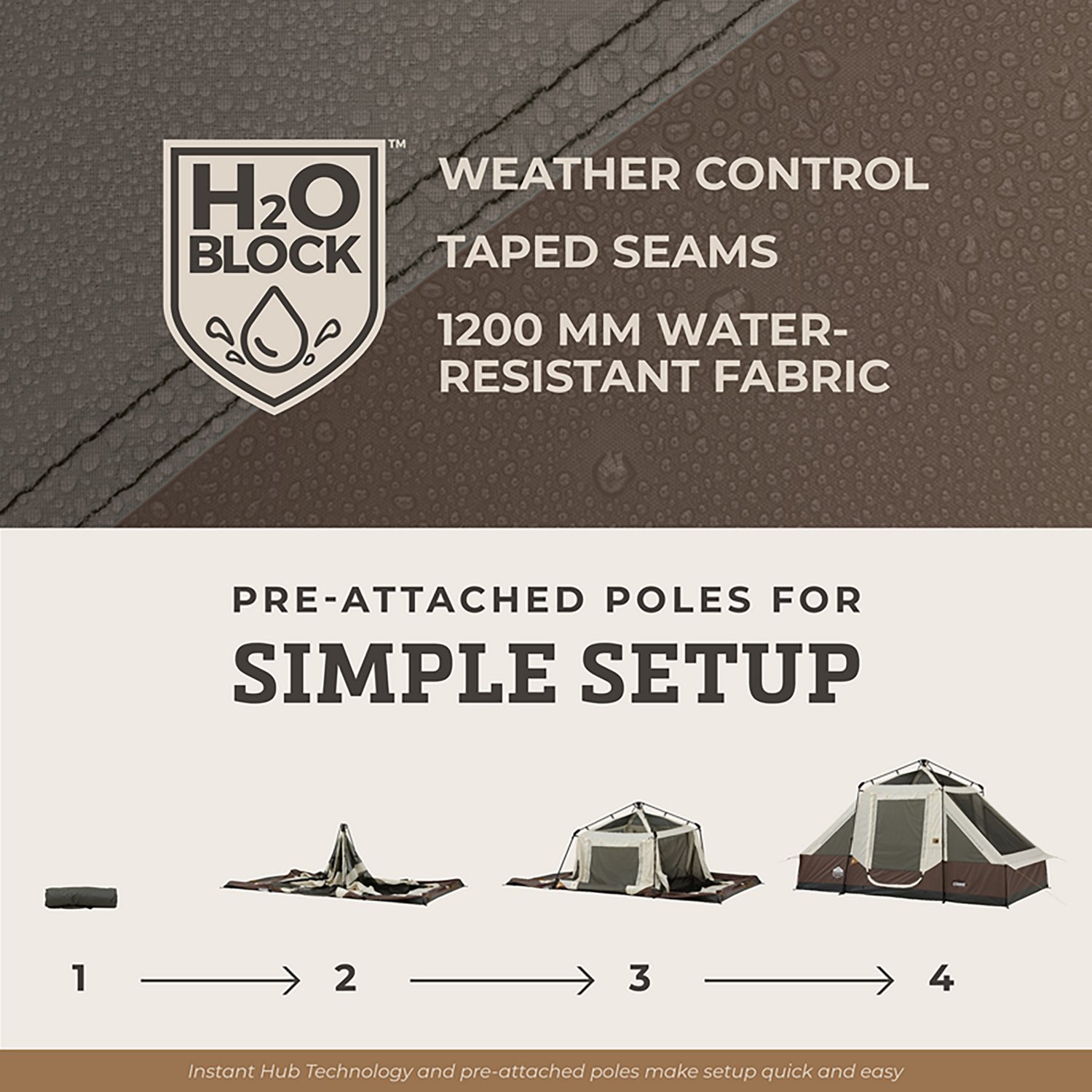 CORE Equipment Instant Pyramid 6 Person Cabin Tent                                                                               - view number 3