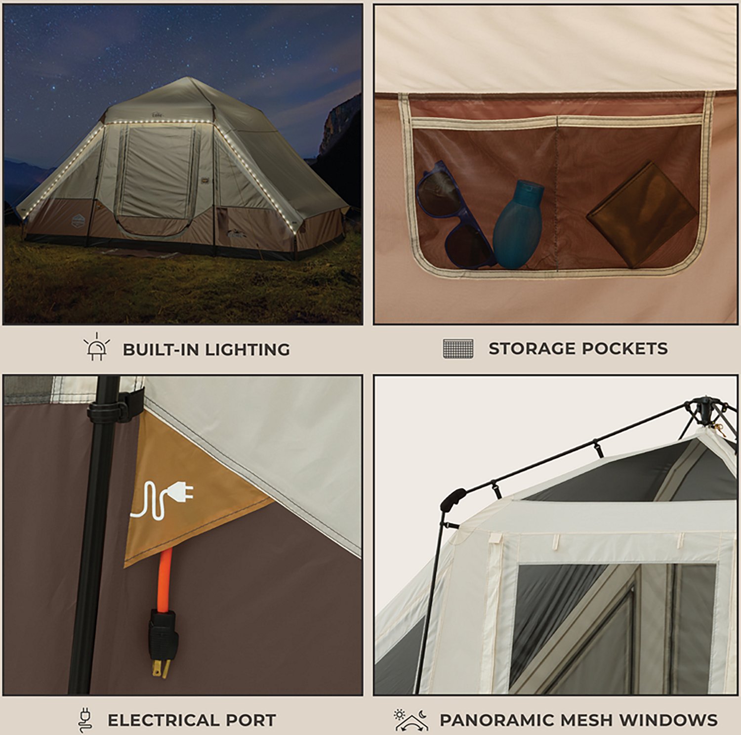 CORE Equipment Instant Pyramid 6 Person Cabin Tent                                                                               - view number 4