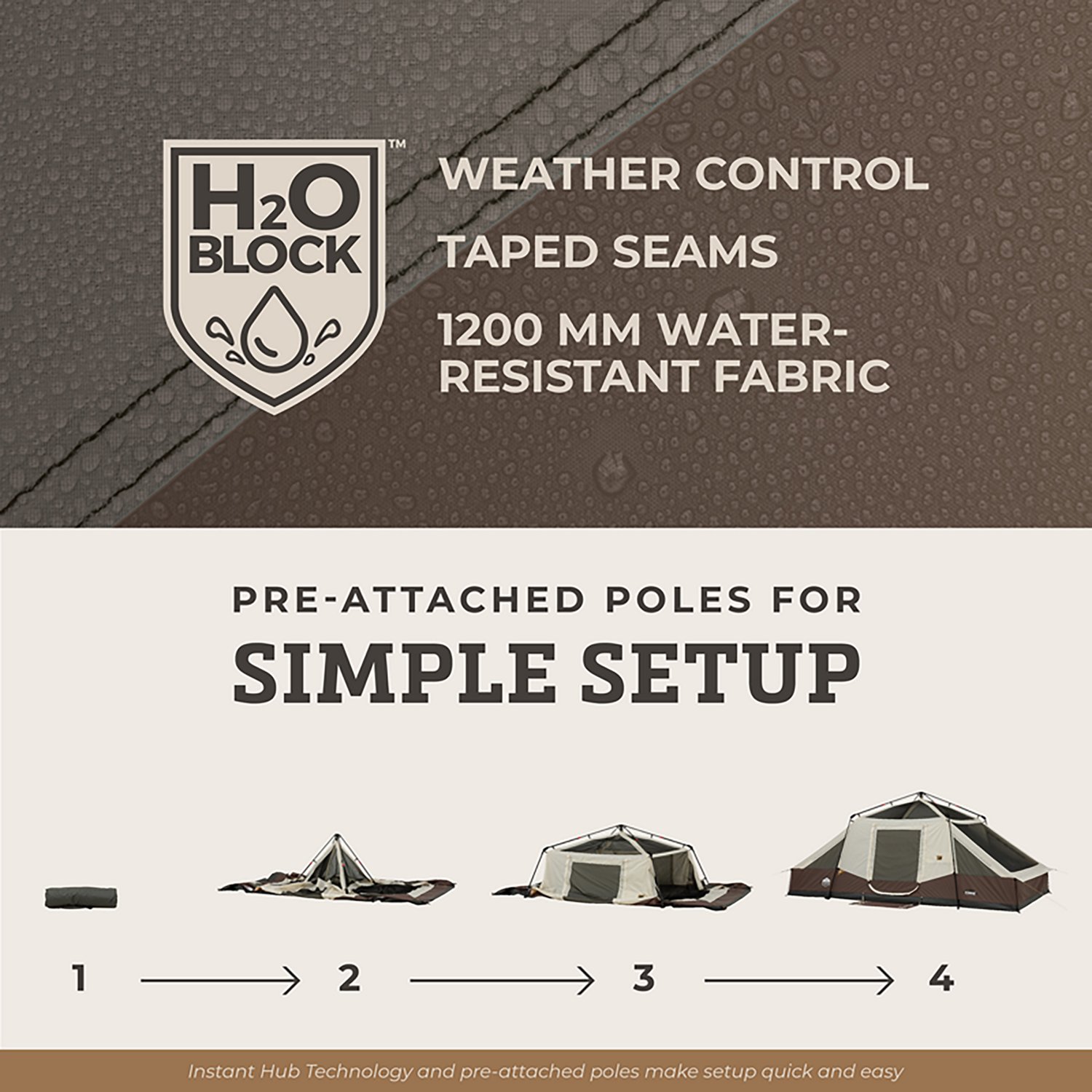 CORE Equipment Instant Pyramid 10 Person Cabin Tent                                                                              - view number 3