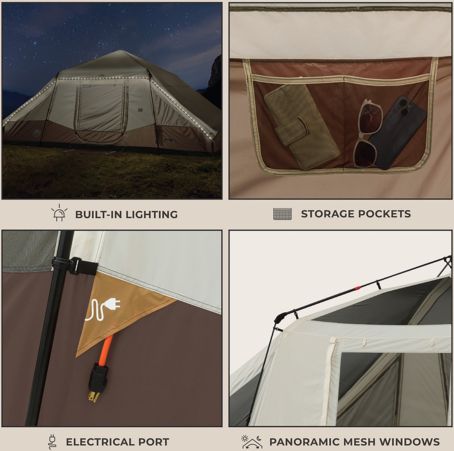 CORE Equipment Instant Pyramid 10 Person Cabin Tent                                                                              - view number 4