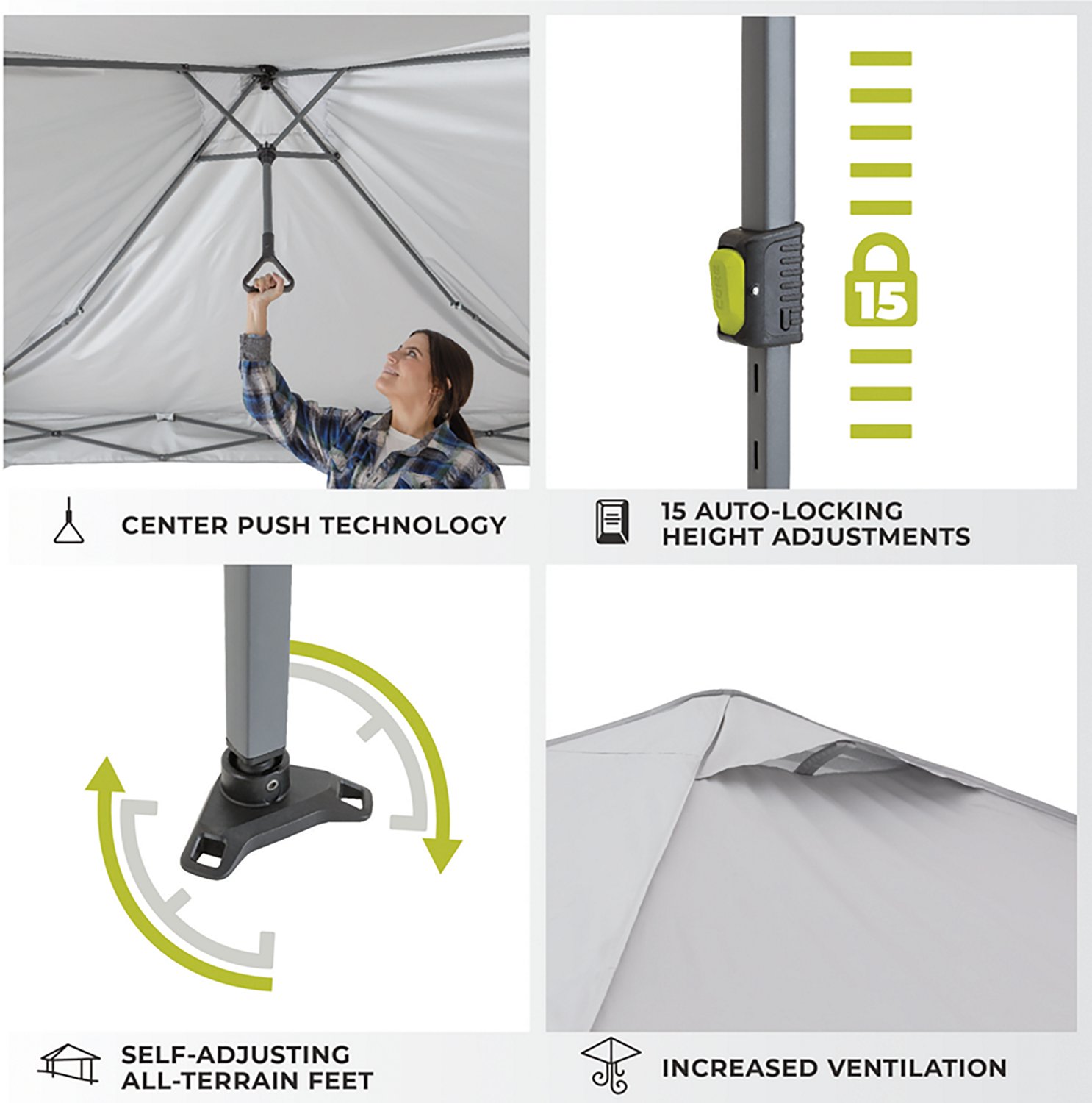 CORE Equipment Center Push 10 x 10 ft Instant Canopy - view number 3