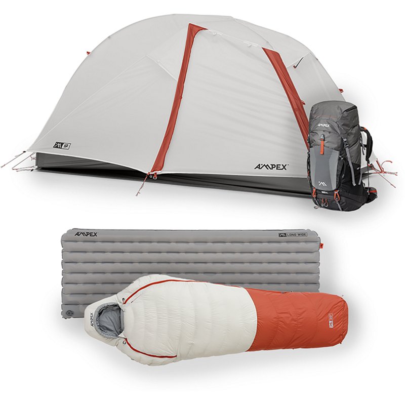 Ampex 1-Person Backpacking Kit XL Red - Family/Large Tents at Academy Sports
