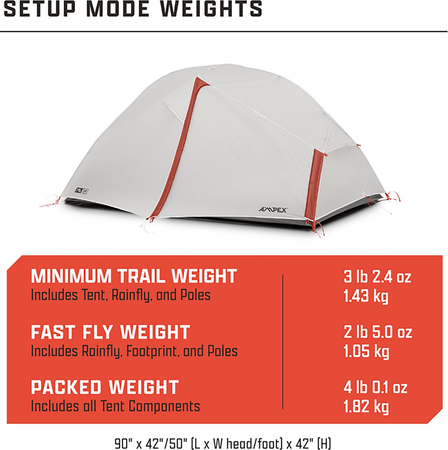 Ampex 2-Person Comfort Backpacking Kit XL