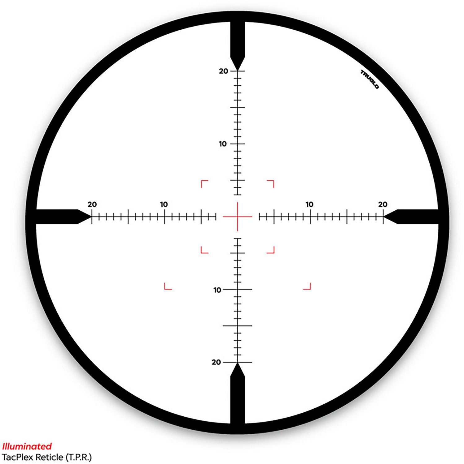Truglo Eminus 6 - 24 x 50 Illuminated TacPlex Reticle Red Dot Riflescope