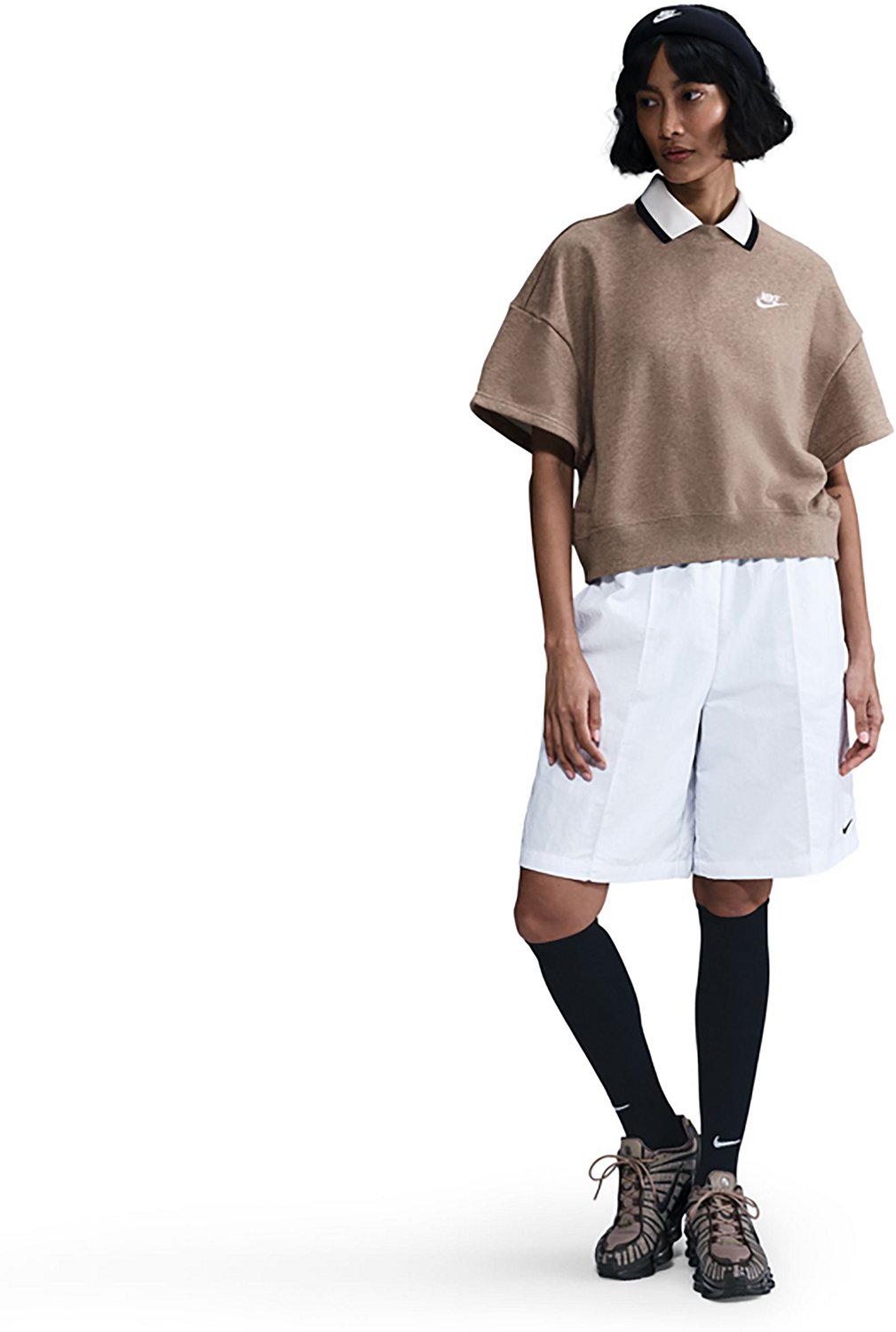 Nike Women's Sportswear Club Fleece Loose Short Sleeve Shirt - view number 1