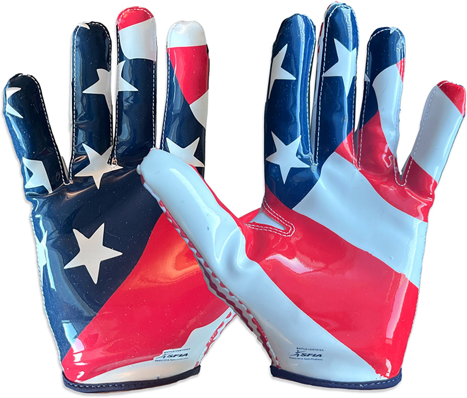 Battle Juniors' Chameleon USA Flag Gloves - view number 3