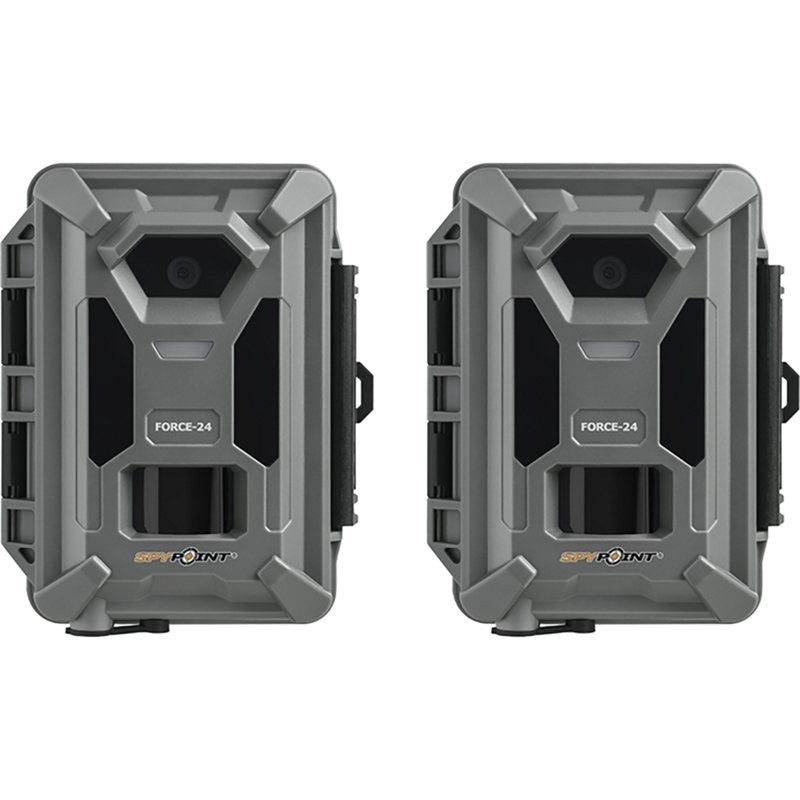 Spypoint Force-24 Trail Camera 24MP 2K Video 0.5s Trigger Speed 70ft Detection (Twin Pack)
