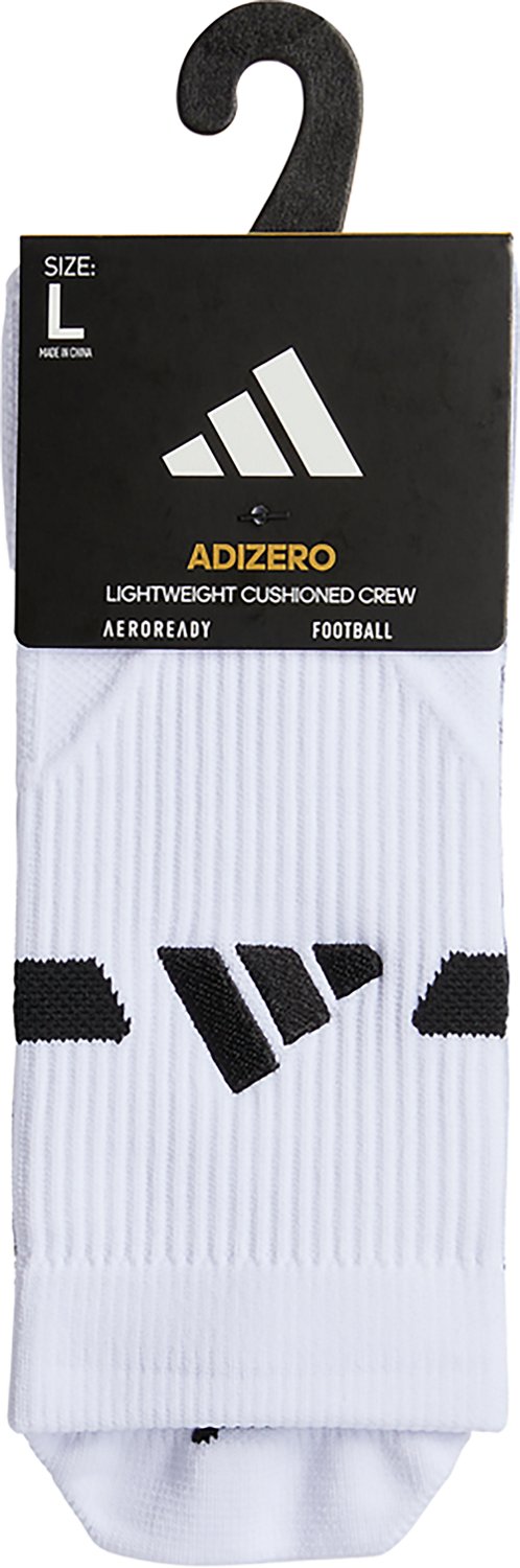 adidas Men's Adizero 2 Football Cushioned Crew Socks - view number 5