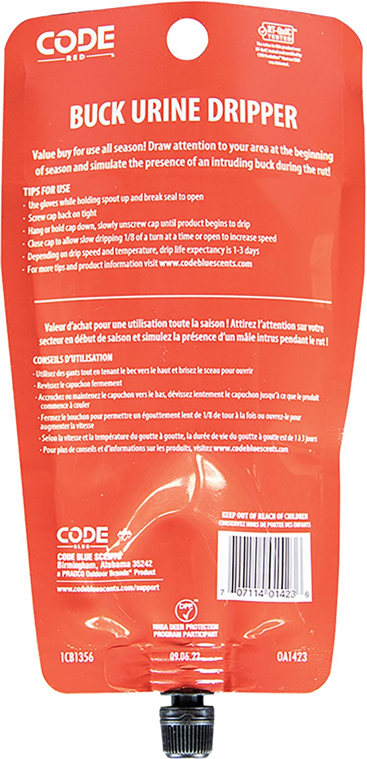 Code Blue Code Red® Buck Urine Dripper 3 oz. Deer Scent Attractant - view number 2