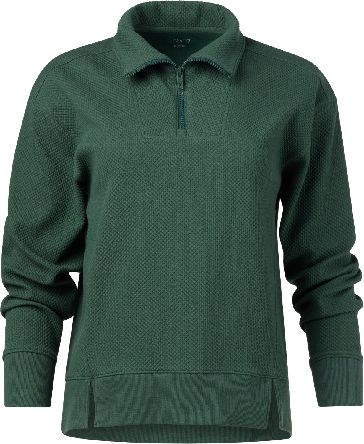 BCG Women's Quilted 1/4 Zip Pullover Top