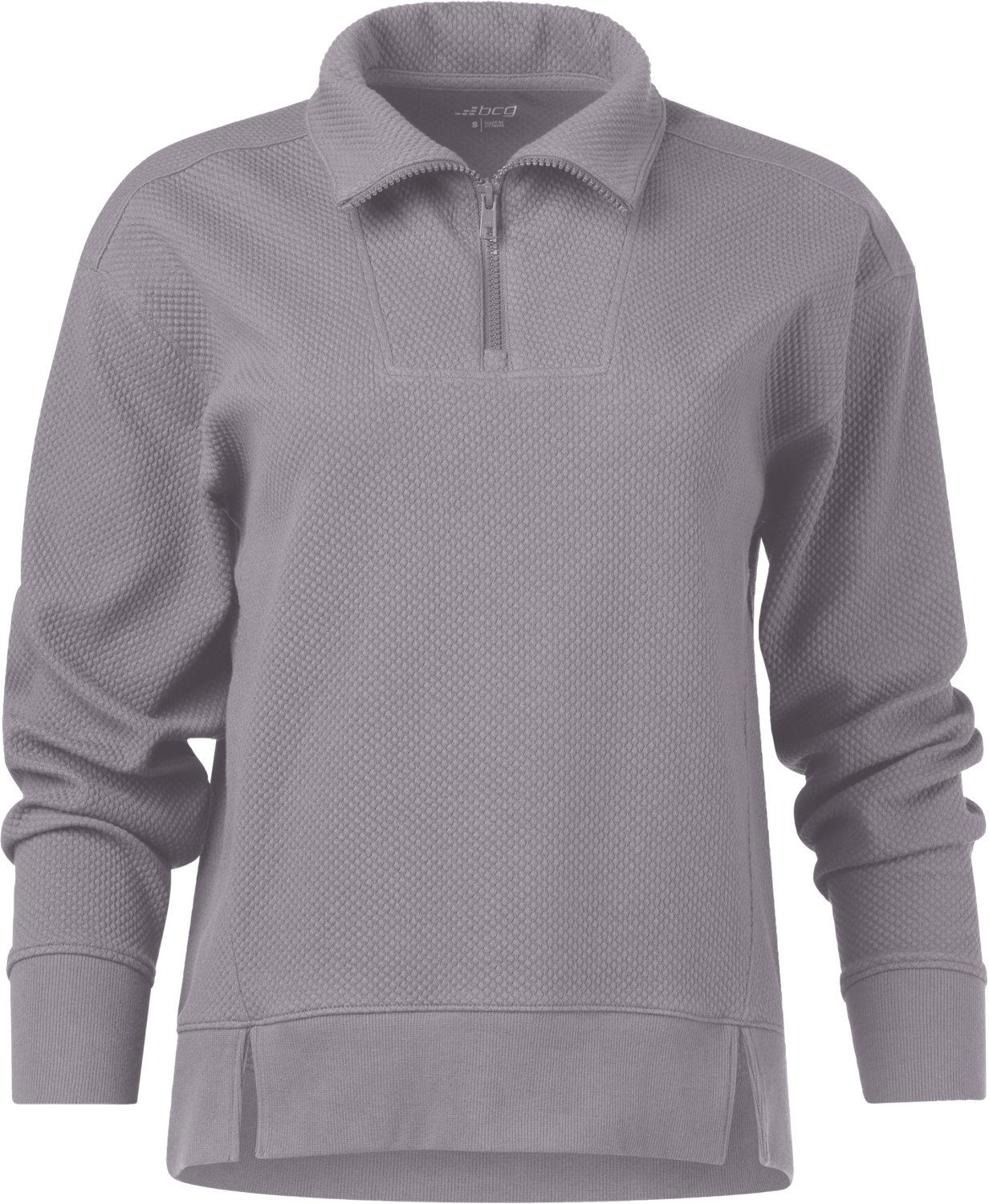 BCG Women's Quilted 1/4 Zip Pullover Top - view number 4