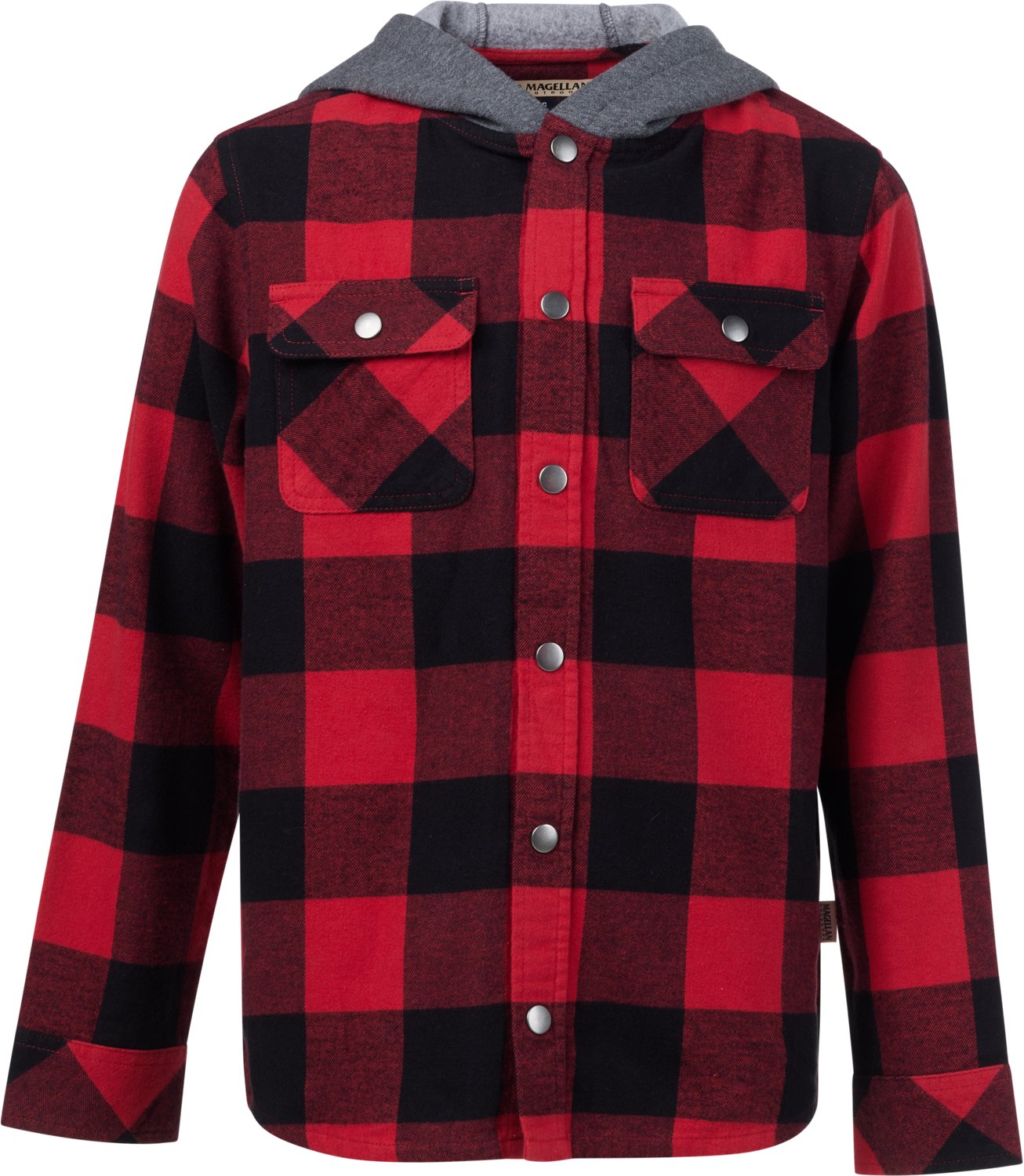 Magellan Outdoors Boys' Campfire Flannel Hoodie - view number 1