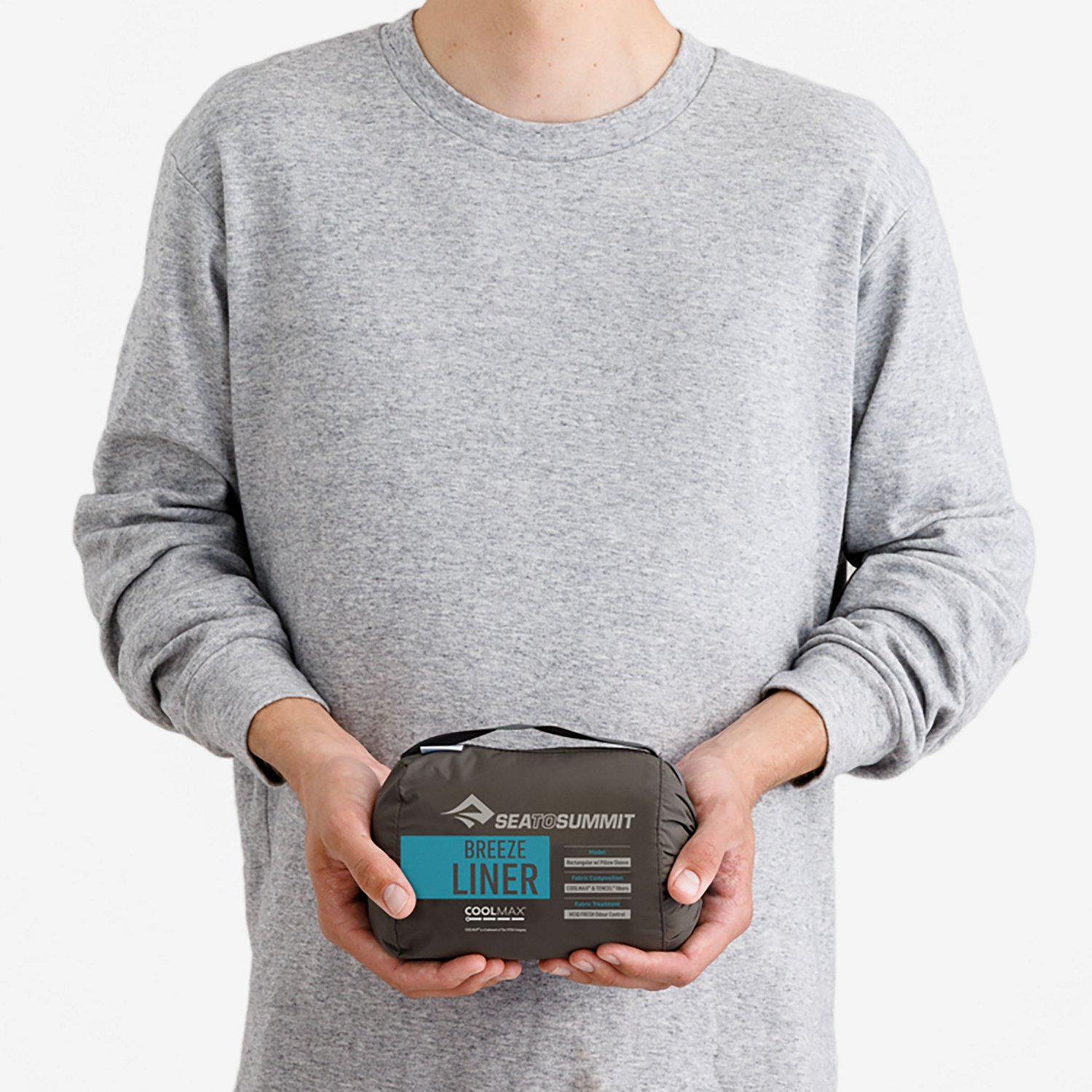 Sea to Summit Breeze Rectangular Sleeping Bag Liner with Pillow Sleeve - view number 4