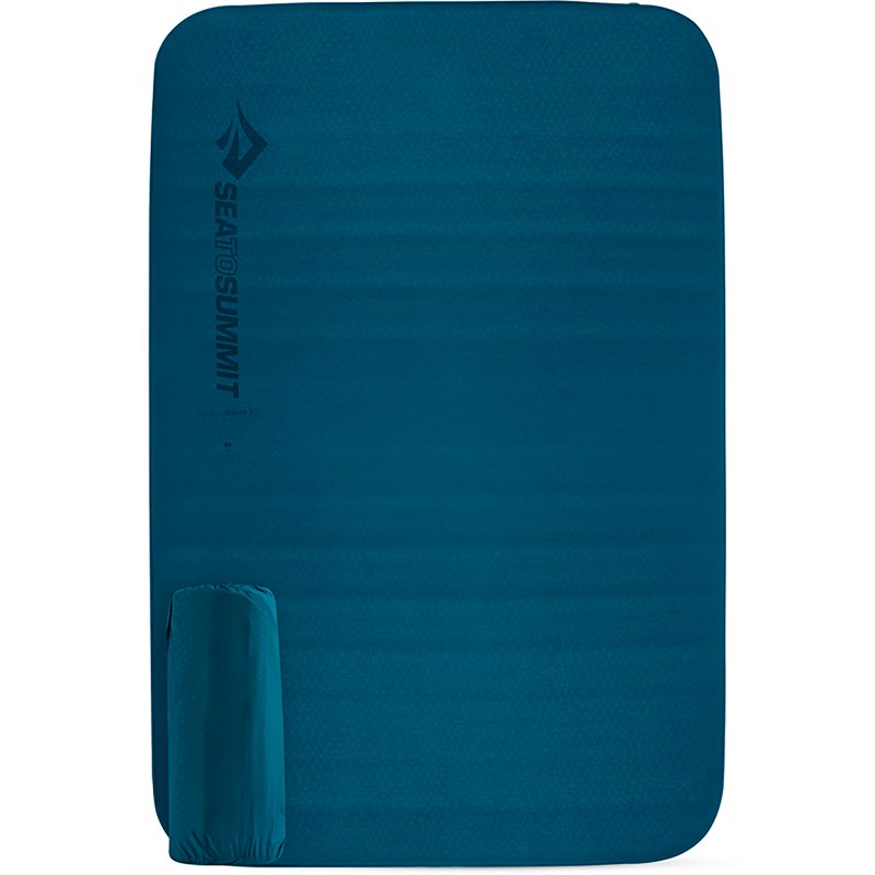 Sea to Summit Comfort Deluxe Double Self-Inflating Sleeping Mat Dark Blue - Camp Furniture And Cots at Academy Sports