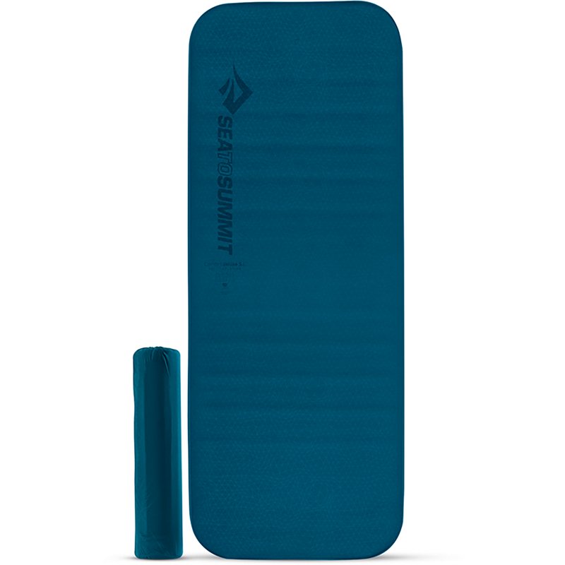 Sea to Summit Comfort Deluxe Large Wide Self-Inflating Sleeping Mat Dark Blue - Camp Furniture And Cots at Academy Sports