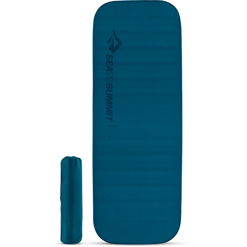 Sea to Summit Comfort Deluxe Regular Wide Self-Inflating Sleeping Mat Dark Blue - Camp Furniture And Cots at Academy Sports