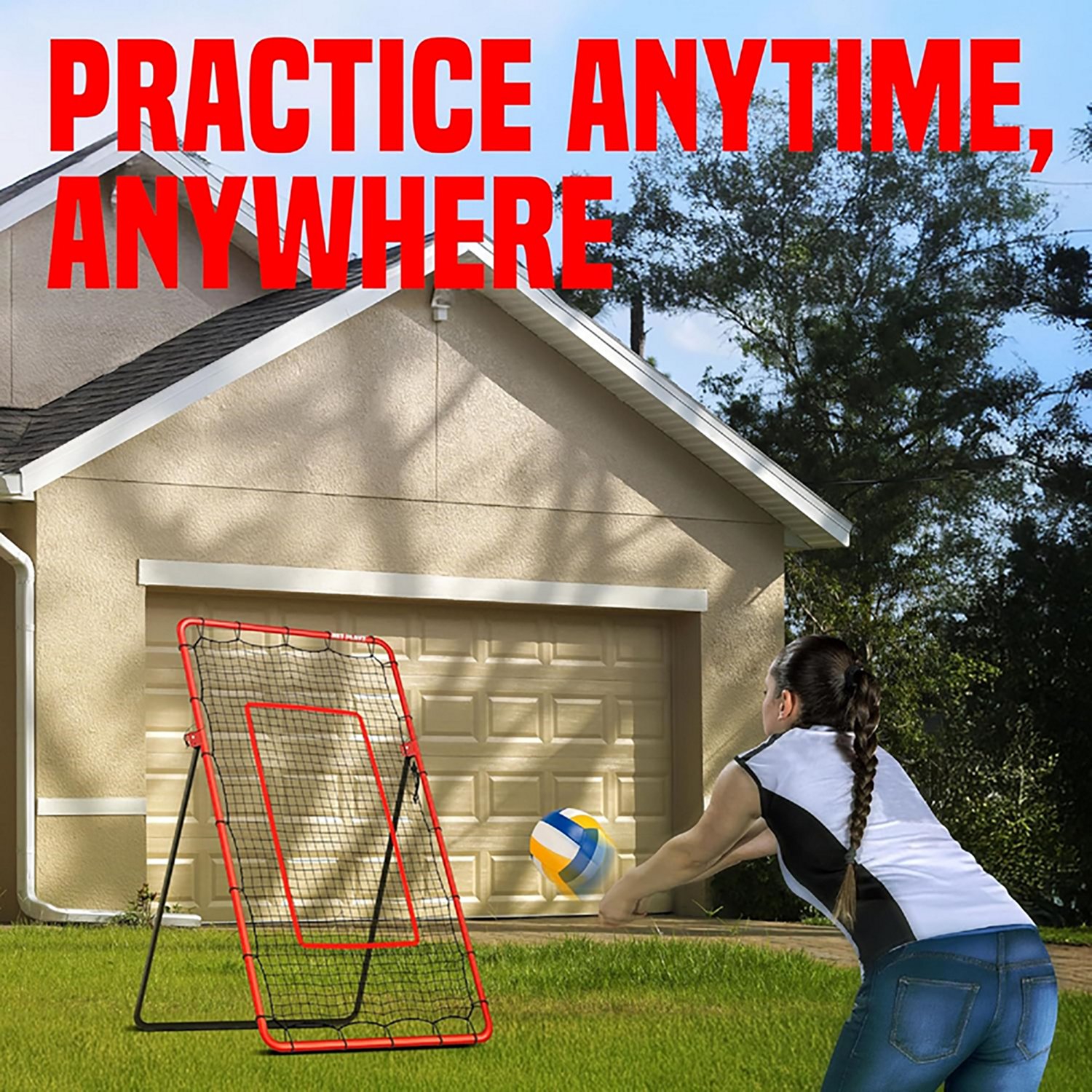 Net Playz 4x7 Foot Volleyball Rebounder - view number 7