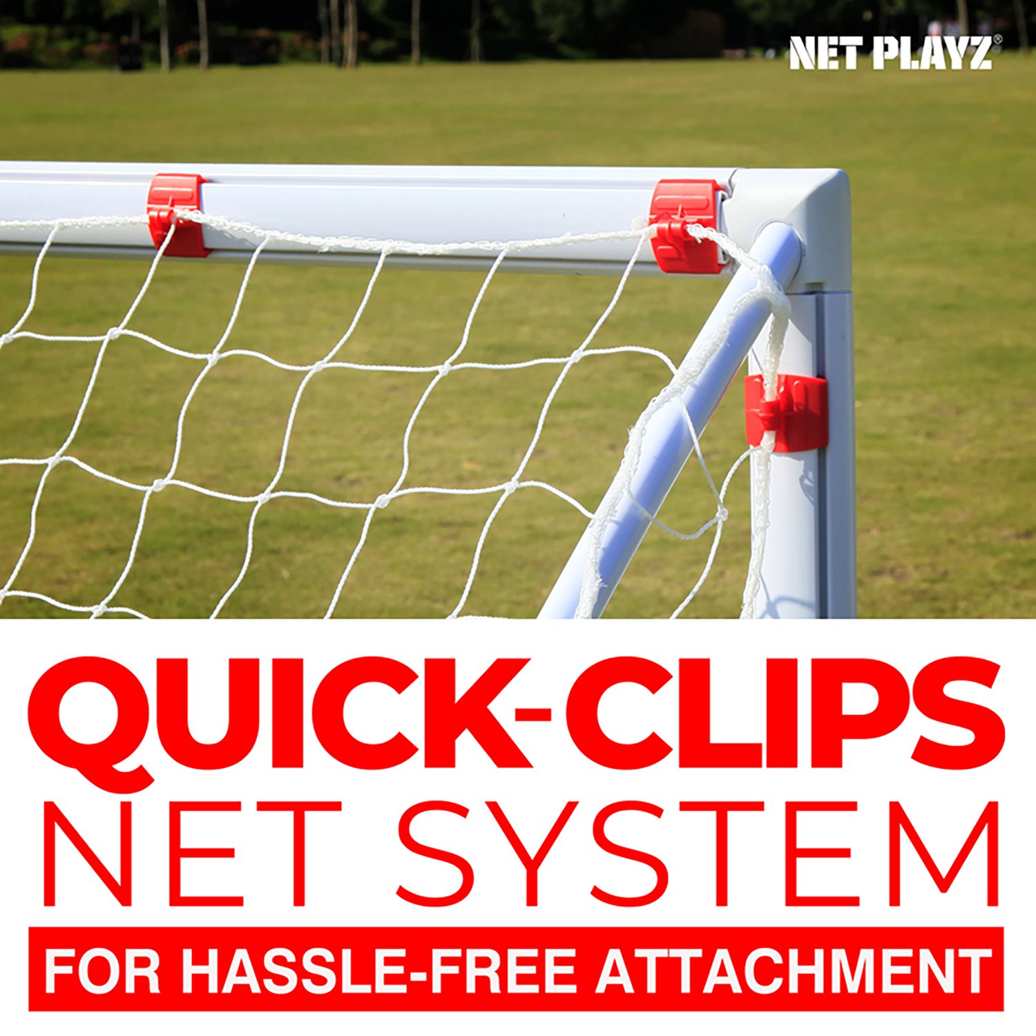 Net Playz 12x6 Foot PVC Soccer Goal with 2 Corner Targets  - view number 5