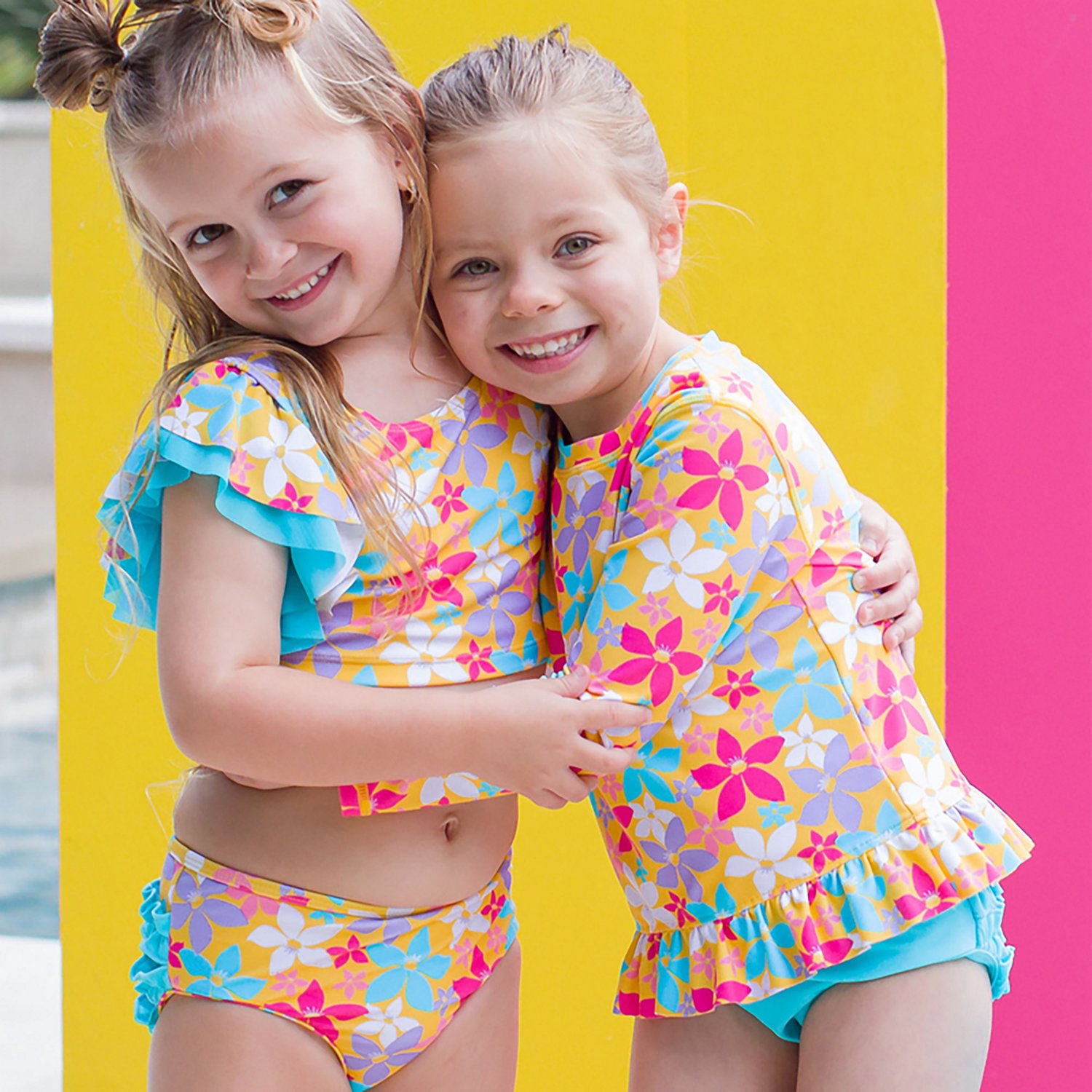 RuffleButts Girls' Butterfly Tankini Swimsuit - view number 3