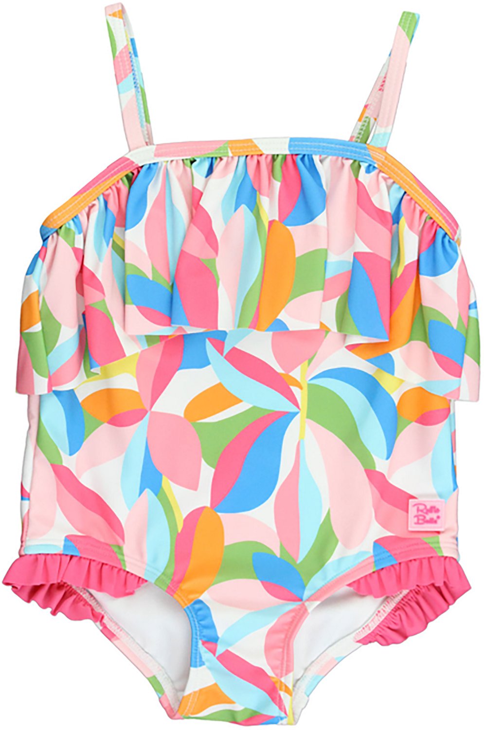RuffleButts Girls' Tropical Ruffle One-Piece Swimsuit - view number 2