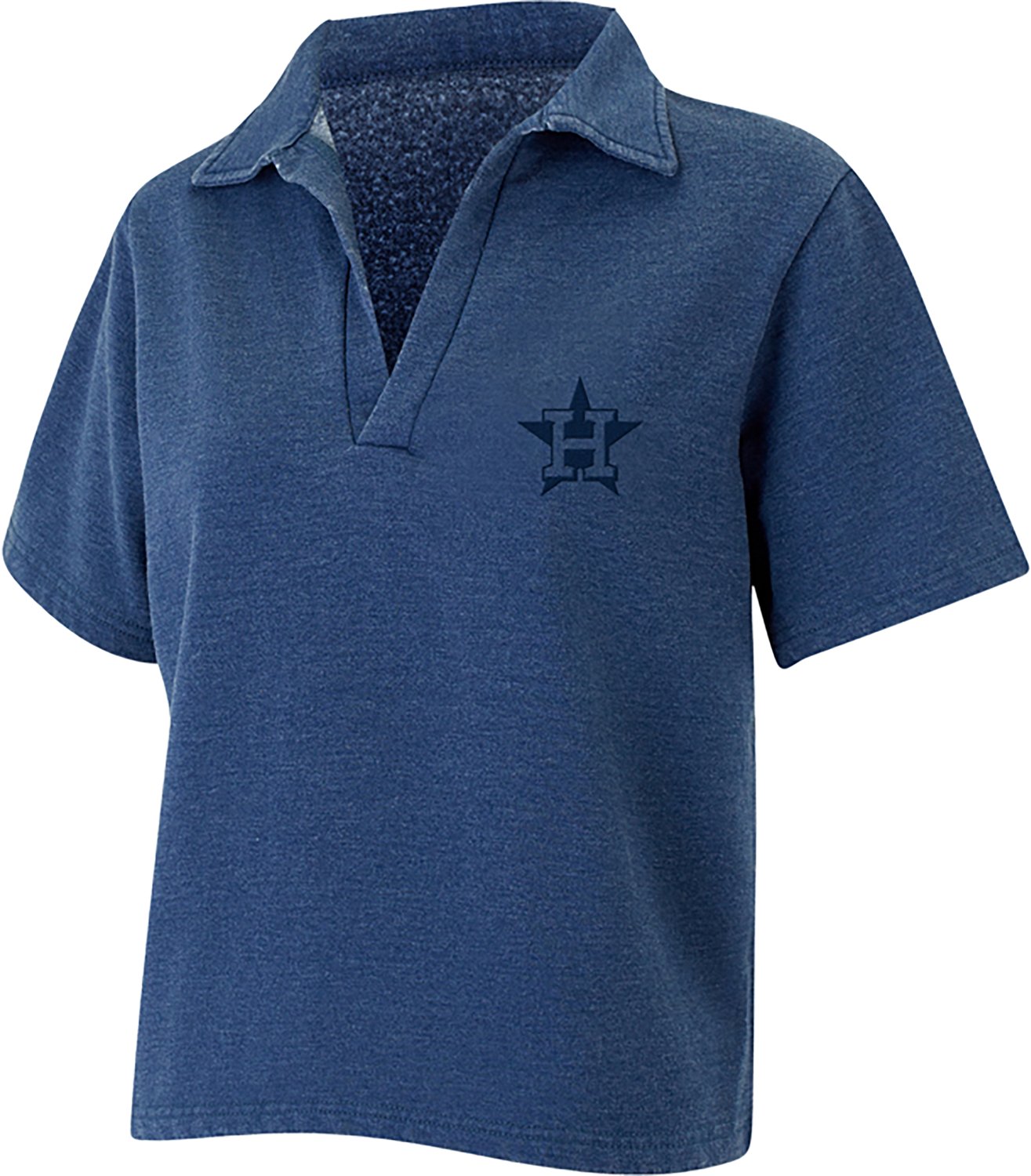 Concepts Sport Women's Houston Astros Volley Fleece Short Sleeve Top