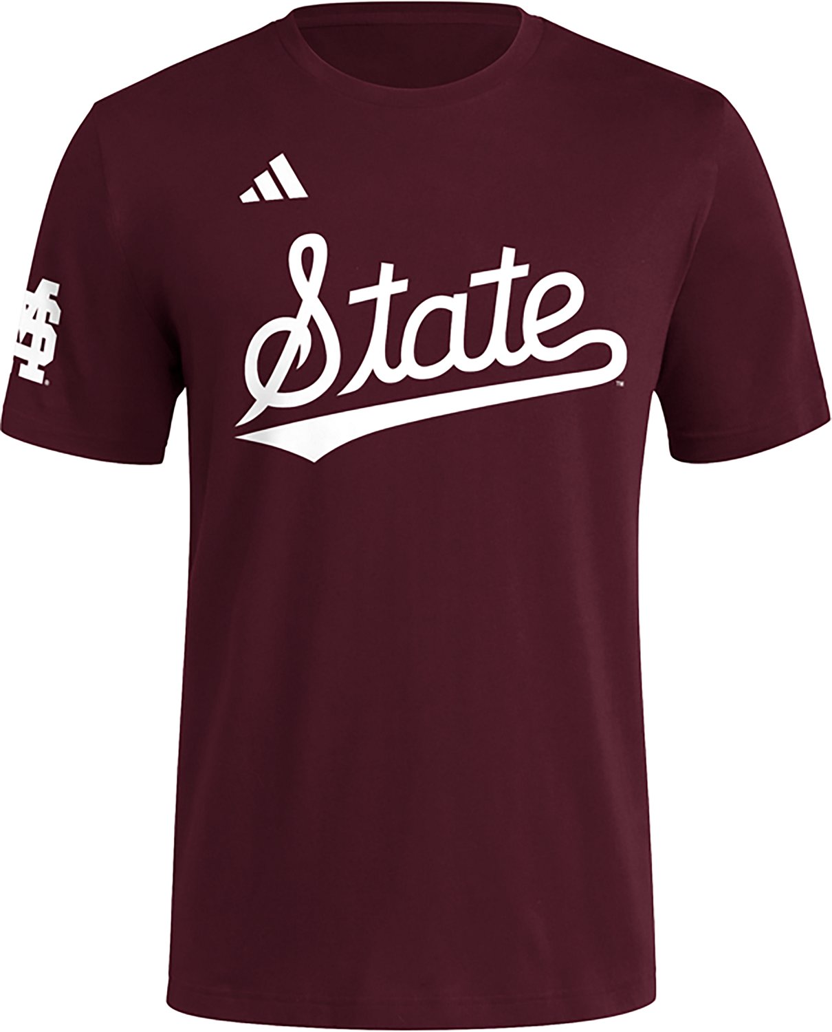 adidas Men's Mississippi State Baseball Wordmark T-shirt