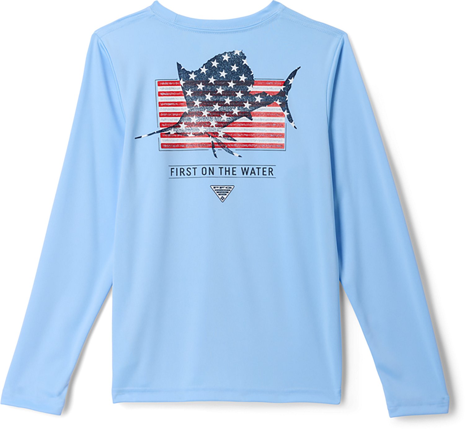 Columbia Sportswear Boys' Terminal Tackle PFG Fins and Stripes Long Sleeve T-shirt - view number 3
