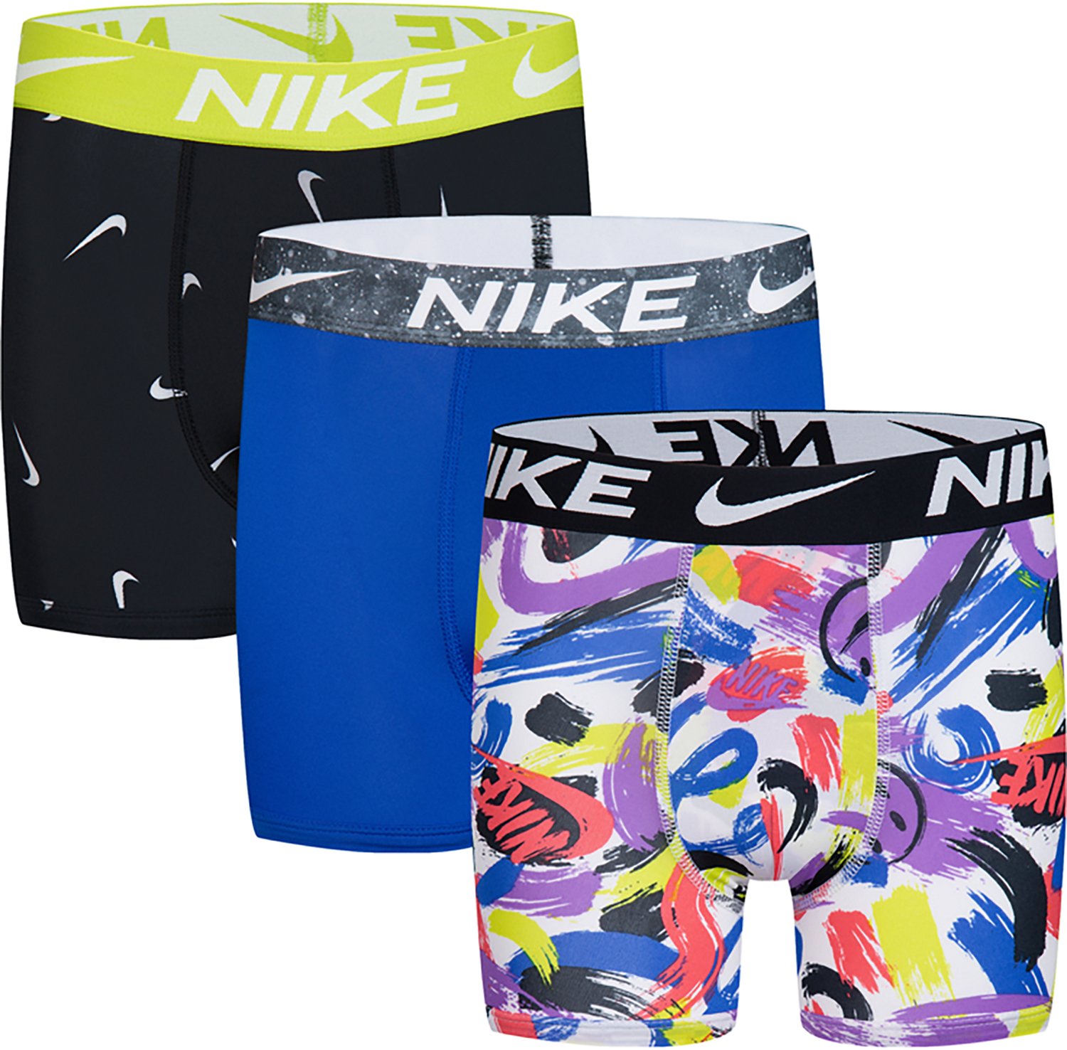 Nike Boys' Print Boxer Briefs 3-Pack