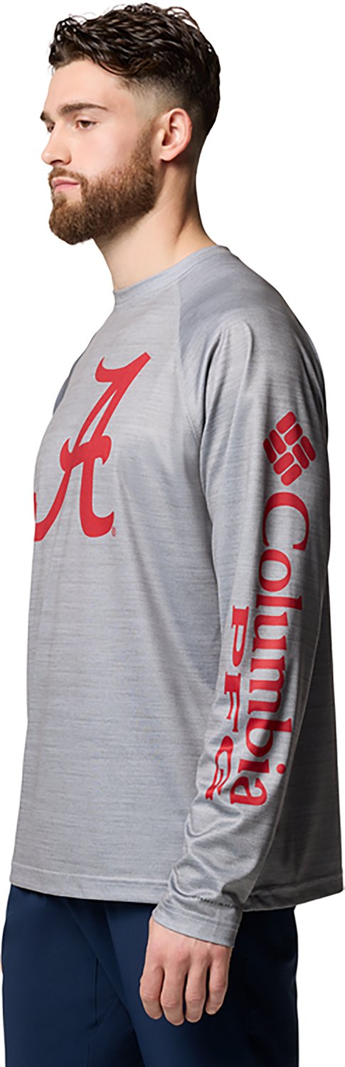 Columbia Sportswear Men's University of Alabama PFG Terminal Tackle Heather Long Sleeve Shirt - view number 3