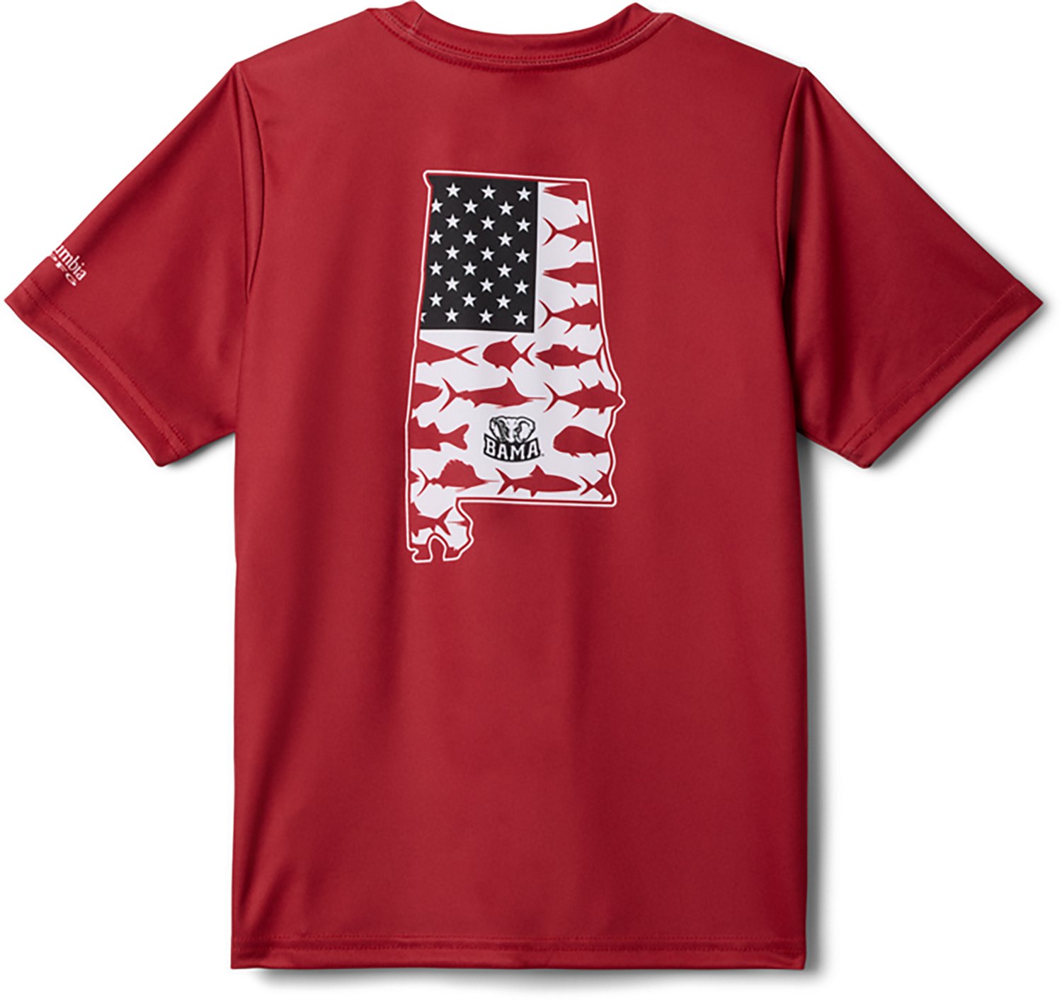 Columbia Sportswear Youth University of Alabama Flag Terminal Tackle T-shirt                                                     - view number 2