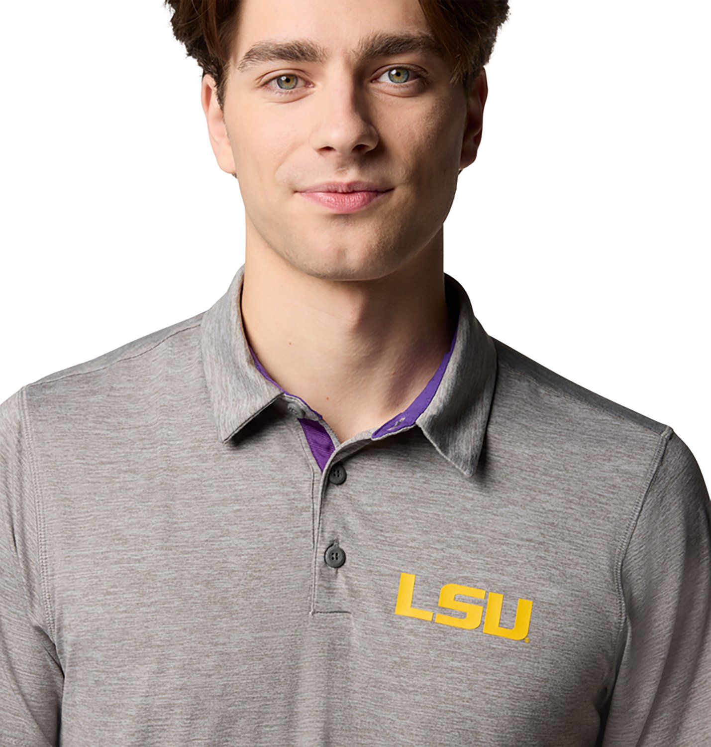 Columbia Sportswear Men's Louisiana State University Tech Trail Polo - view number 3