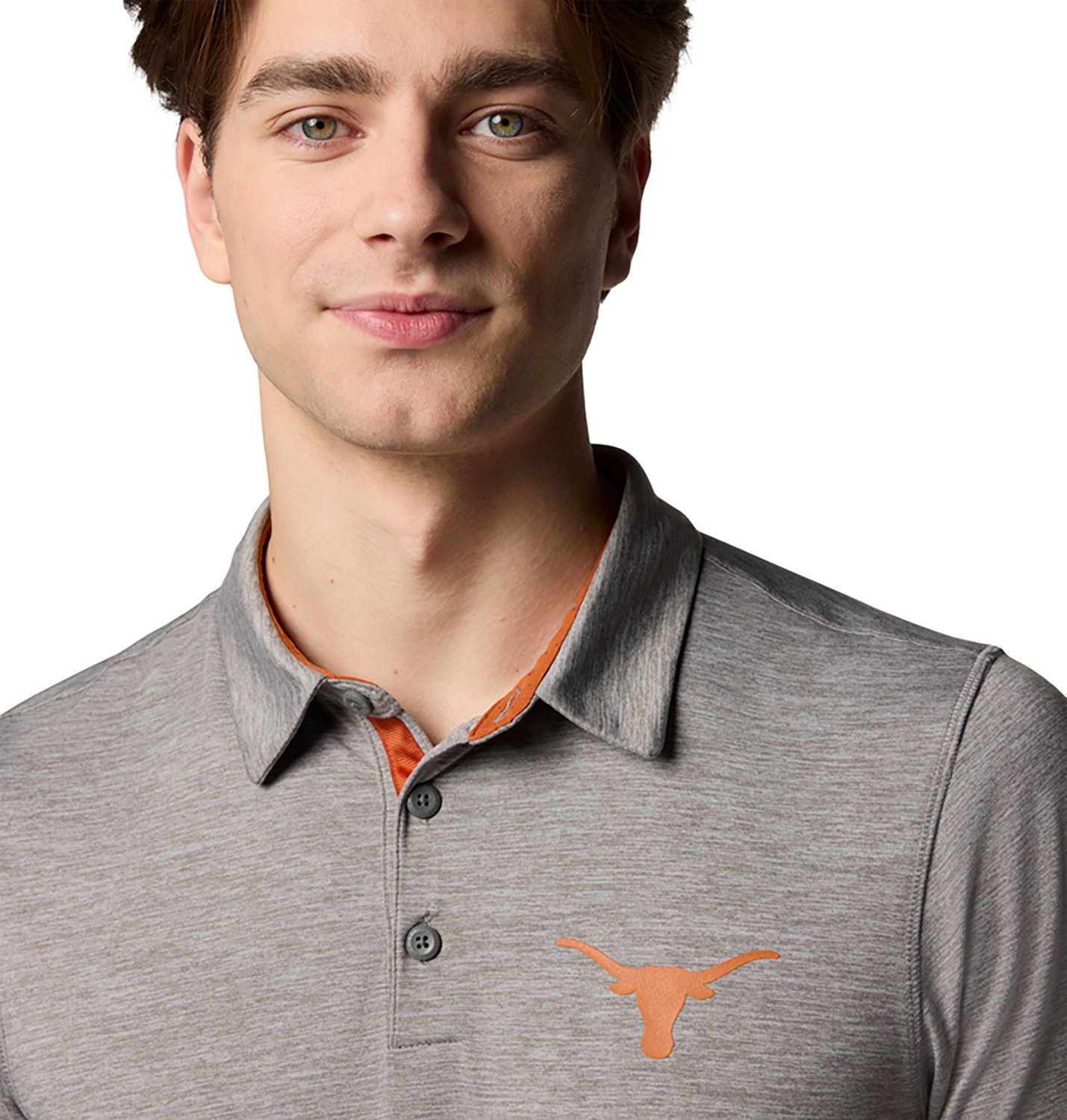 Columbia Men's Collegiate Tech Trail Short-Sleeve University of Texas Polo - view number 3