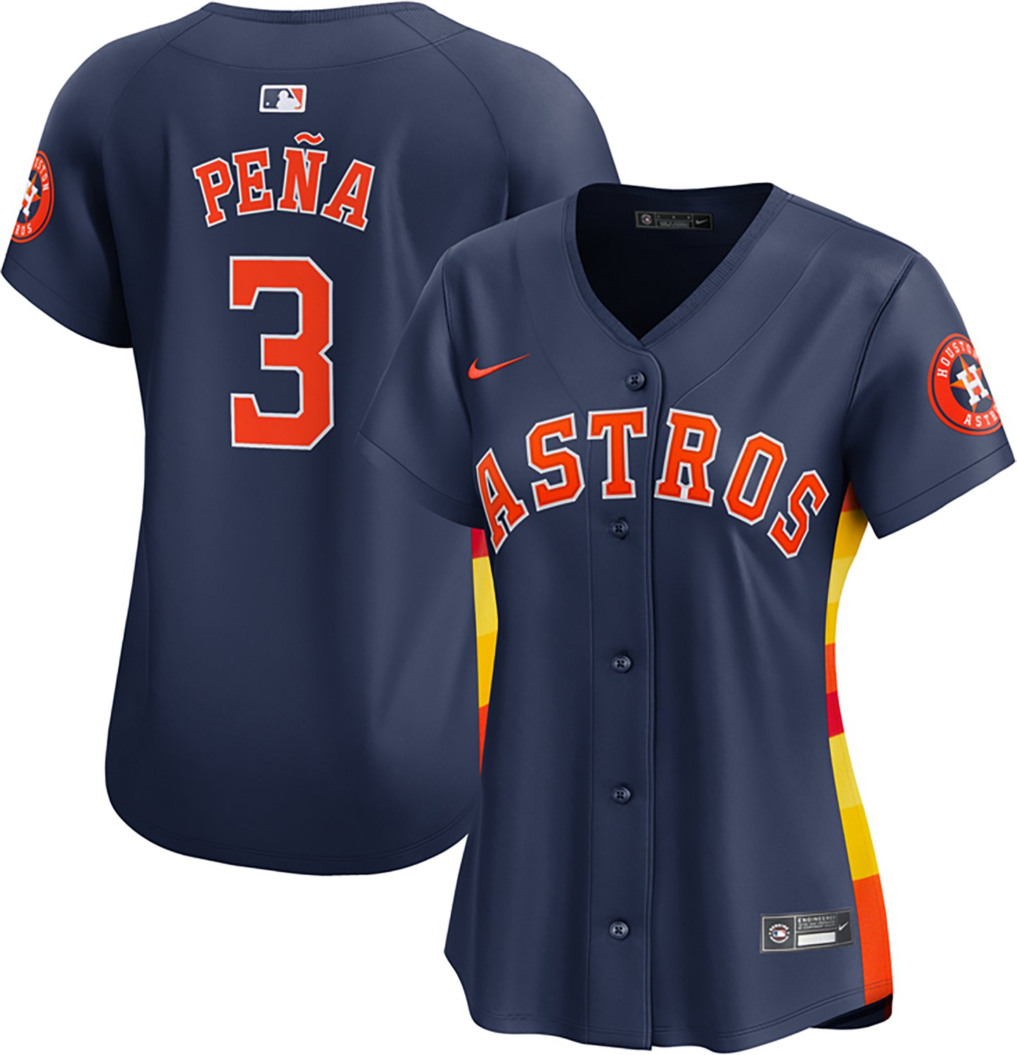 Nike Women's Houston Astros Jeremy Pena Limited Name and Number Alternate Jersey                                                 - view number 3