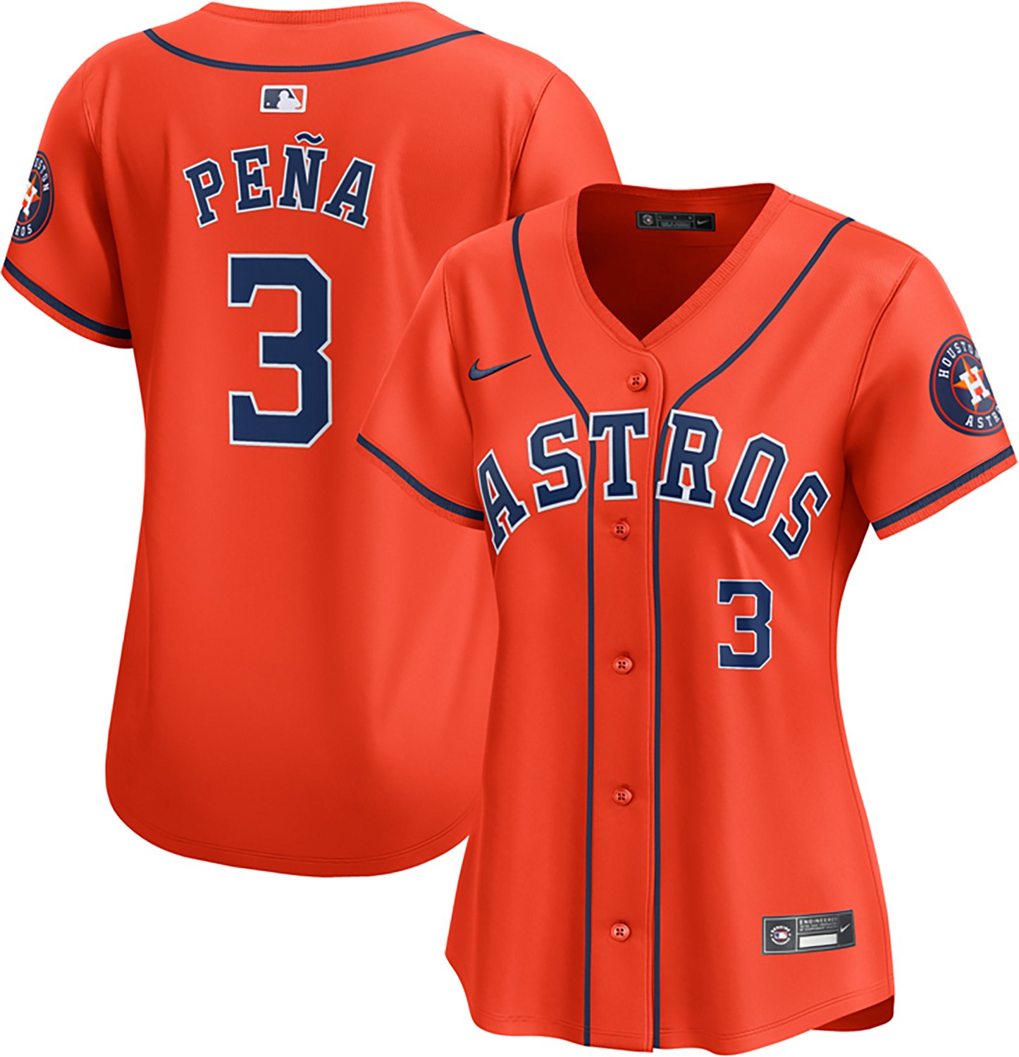 Nike Women's Houston Astros Jeremy Pena Limited Name and Number Alternate Jersey - view number 3